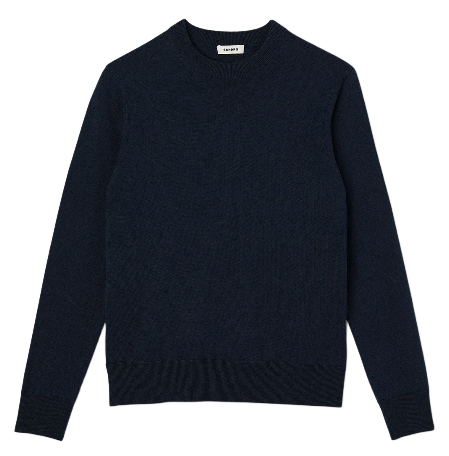 Round-neck wool sweater SANDRO Blue