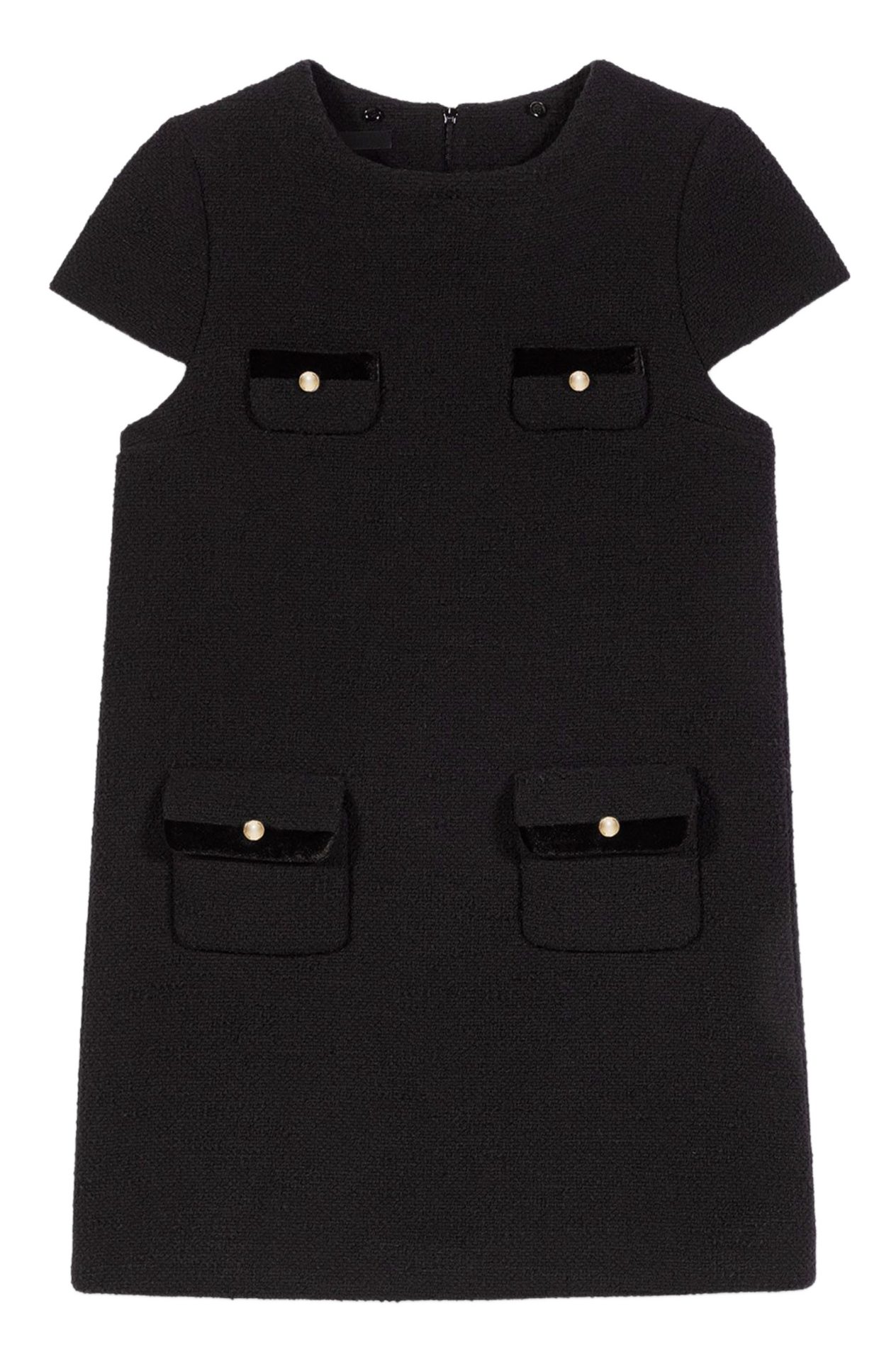 Robe courte col rond  MAJE Noir