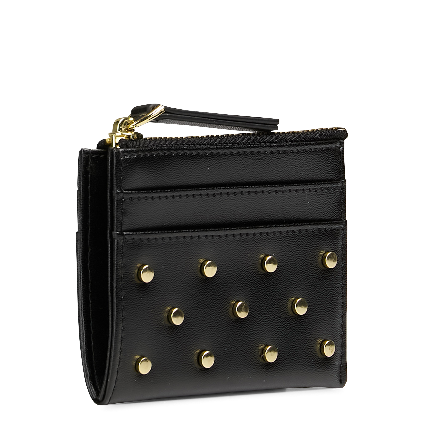 - 100% leather, - 6 cardholder slots, - 1 central compartment, - Size: L10 x H7 cm. SAISON 1865 Black