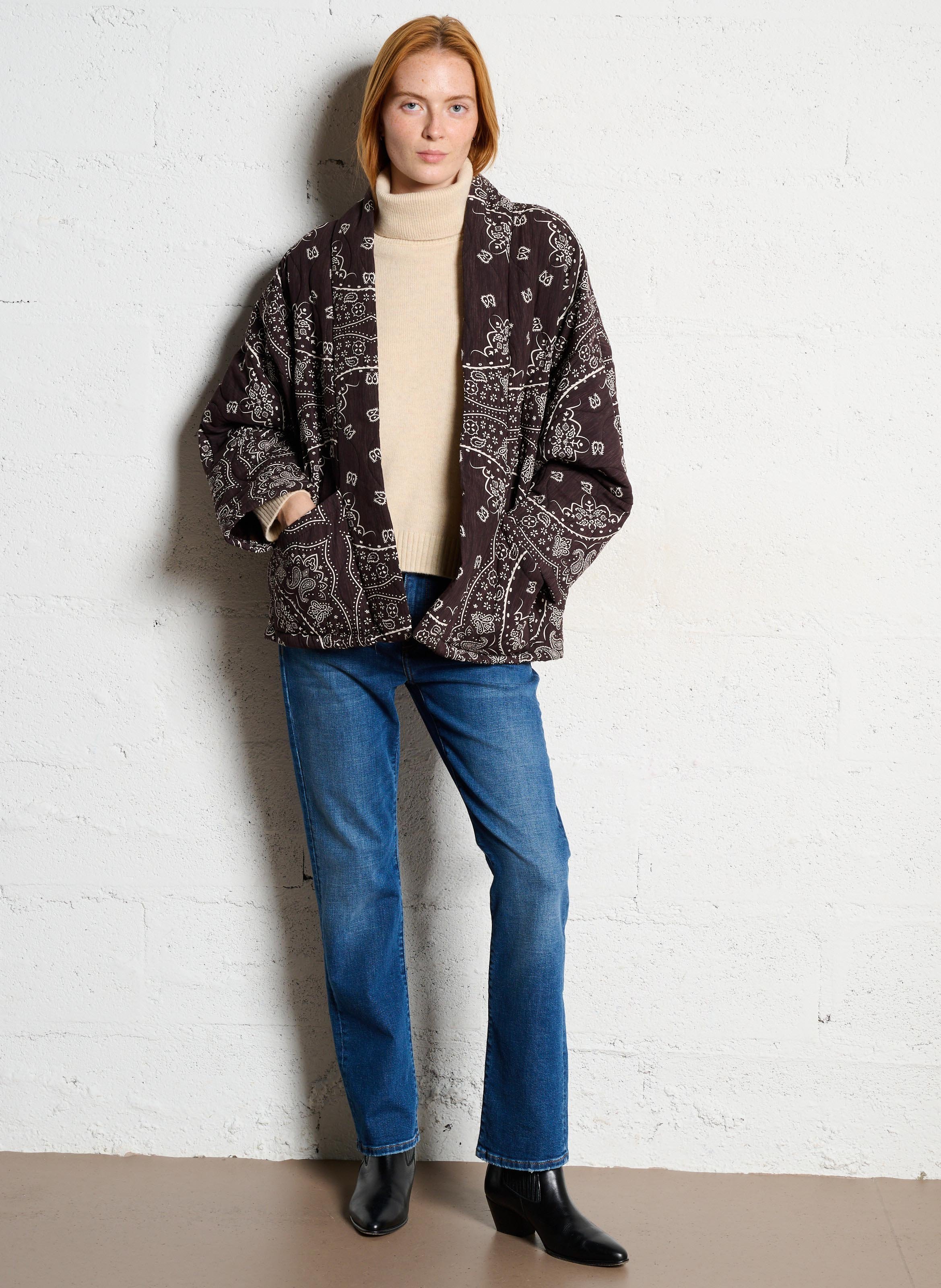 Schalkragenjacke AOKYANOS Braun