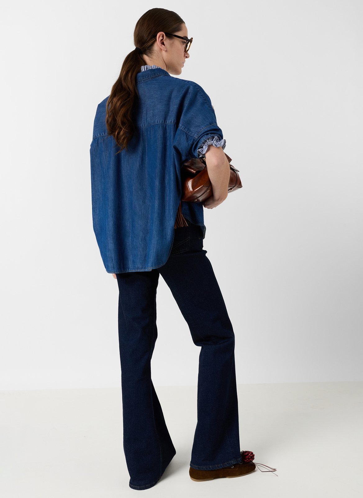 Cotton shirt with classic collar GERARD DAREL Blue