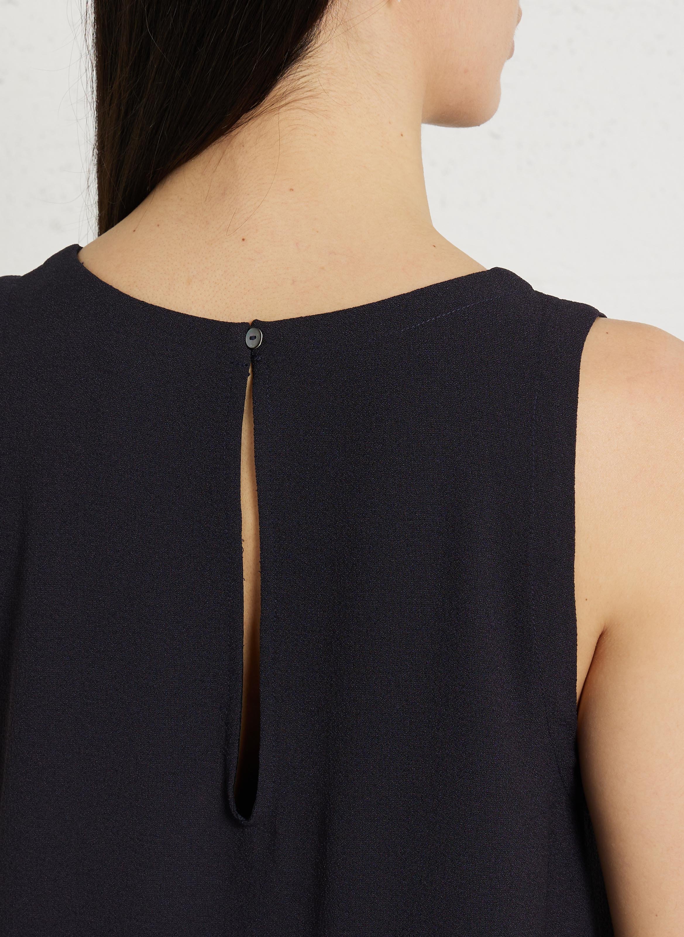 Robe trapèze courte col rond HARTFORD Bleu