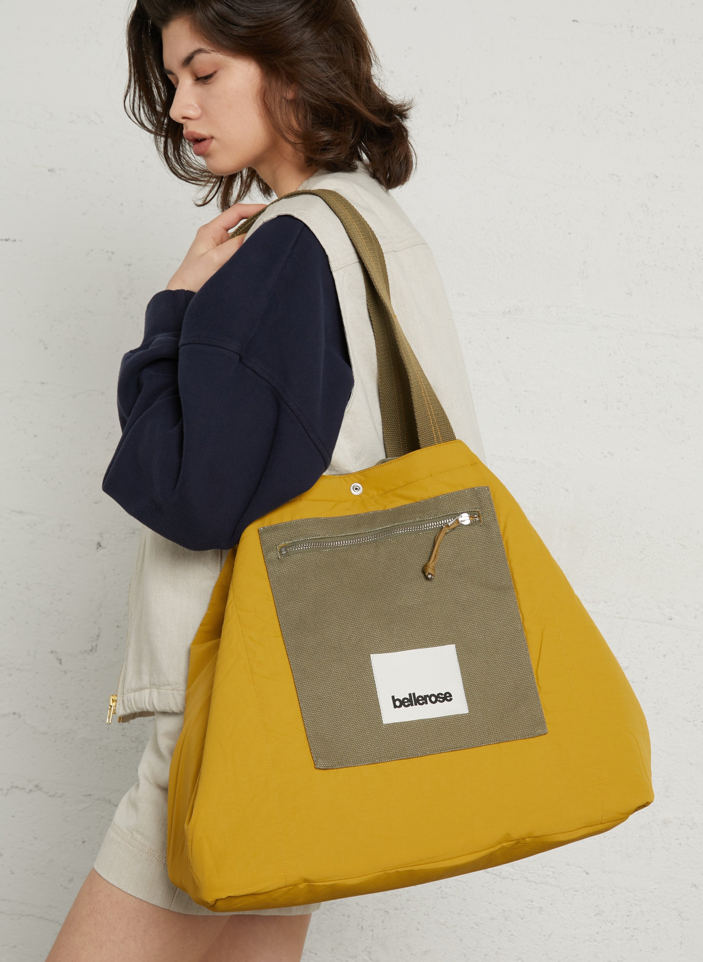 Cotton shopper BELLEROSE Green