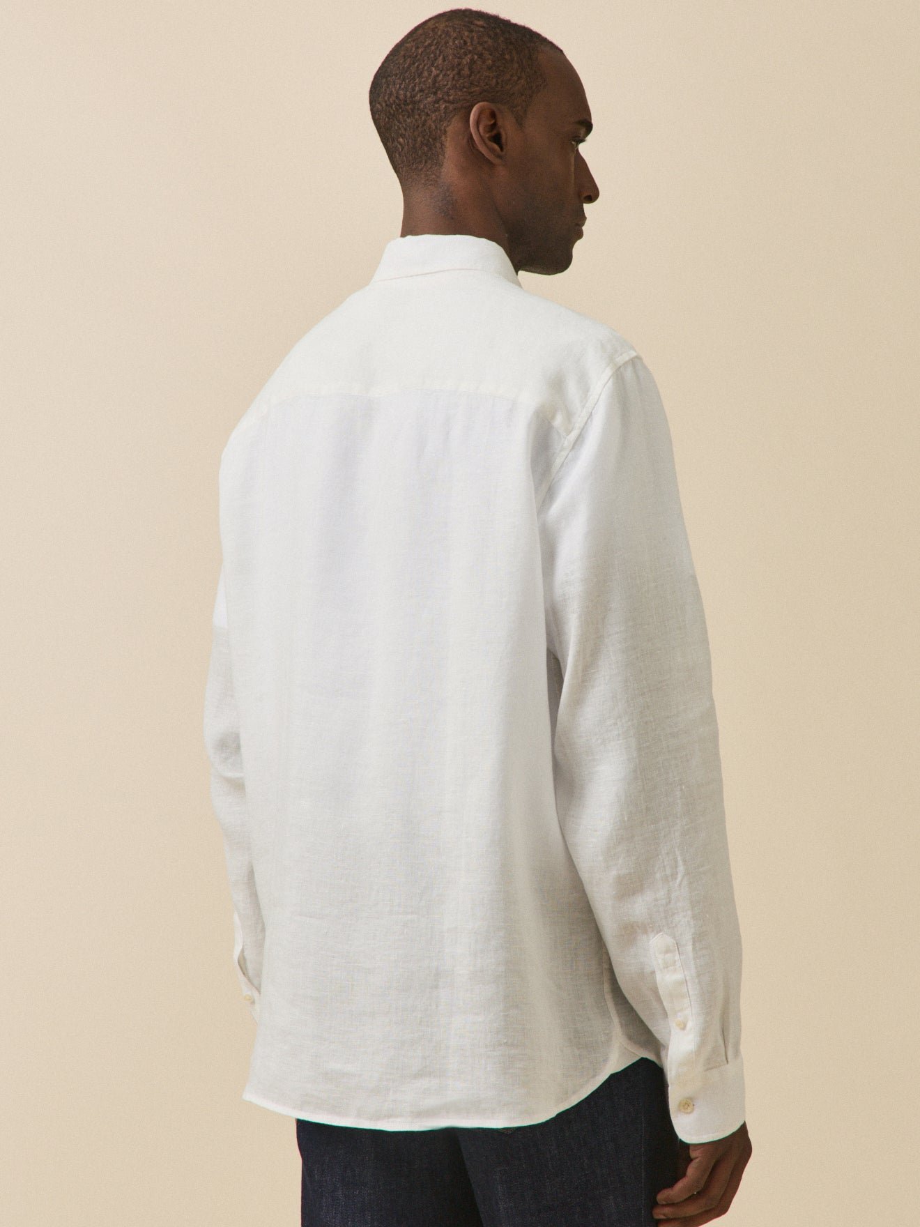 Contemporary cut linen shirt CYRILLUS White