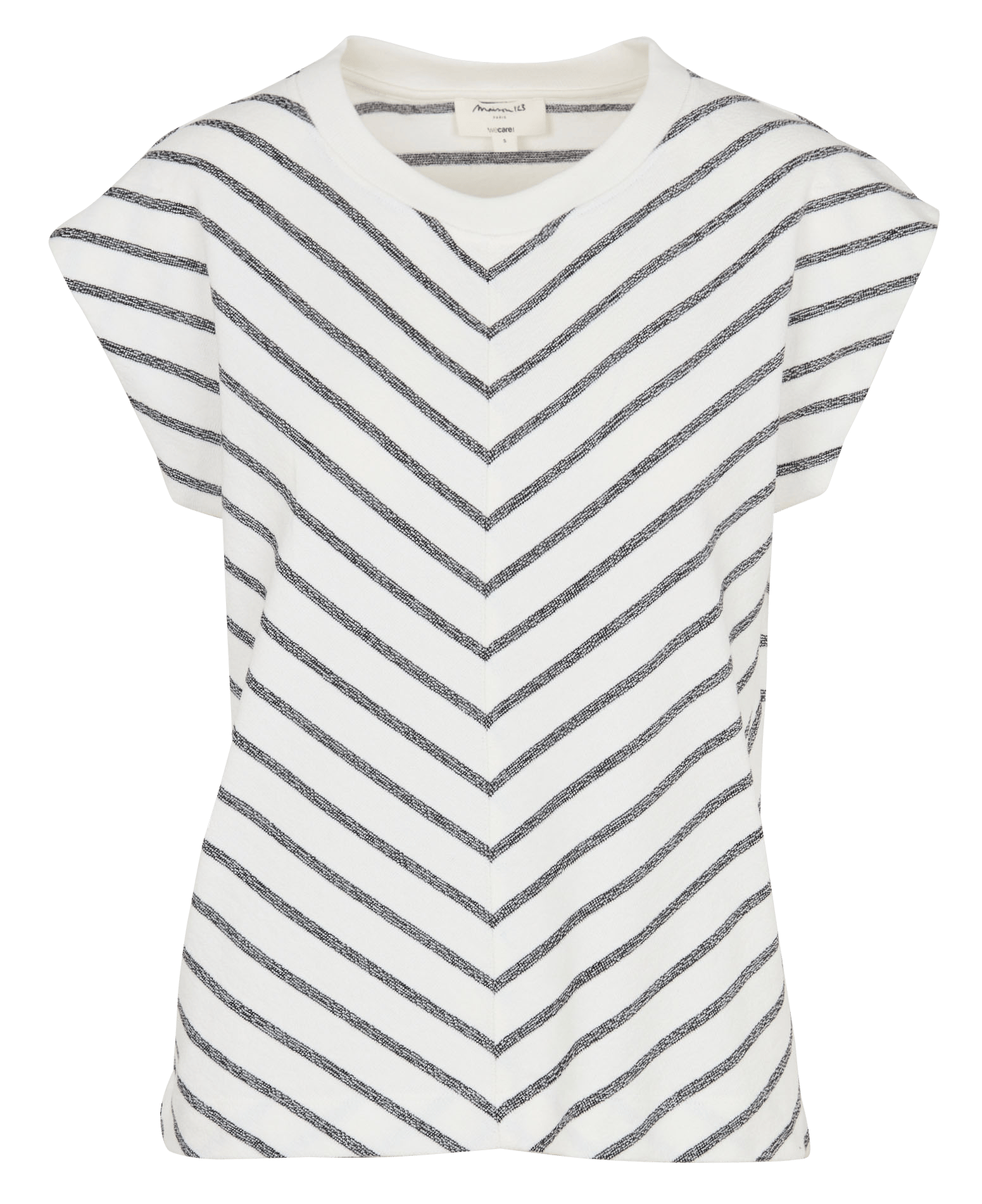 Tee-shirt col rond en coton MAISON 123 Beige