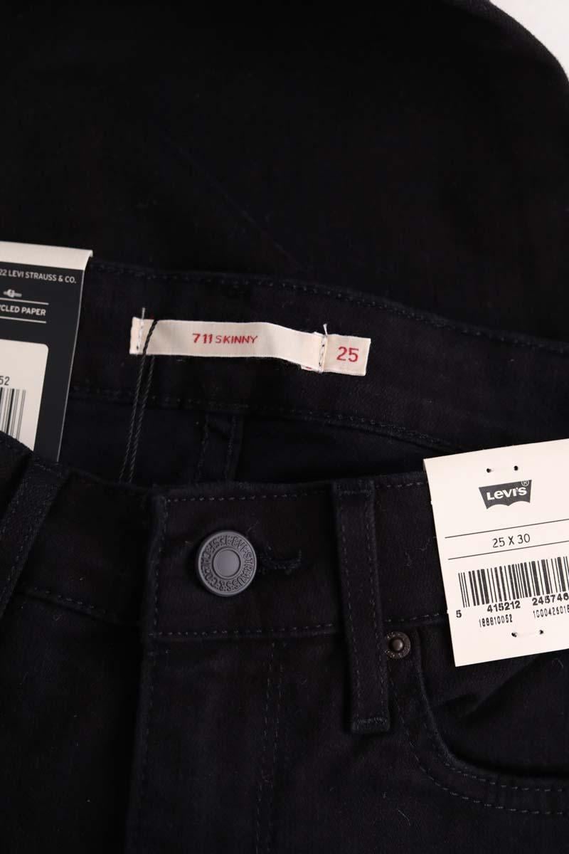 Cropped slim jeans with studs LEVI'S - Seconde main Black