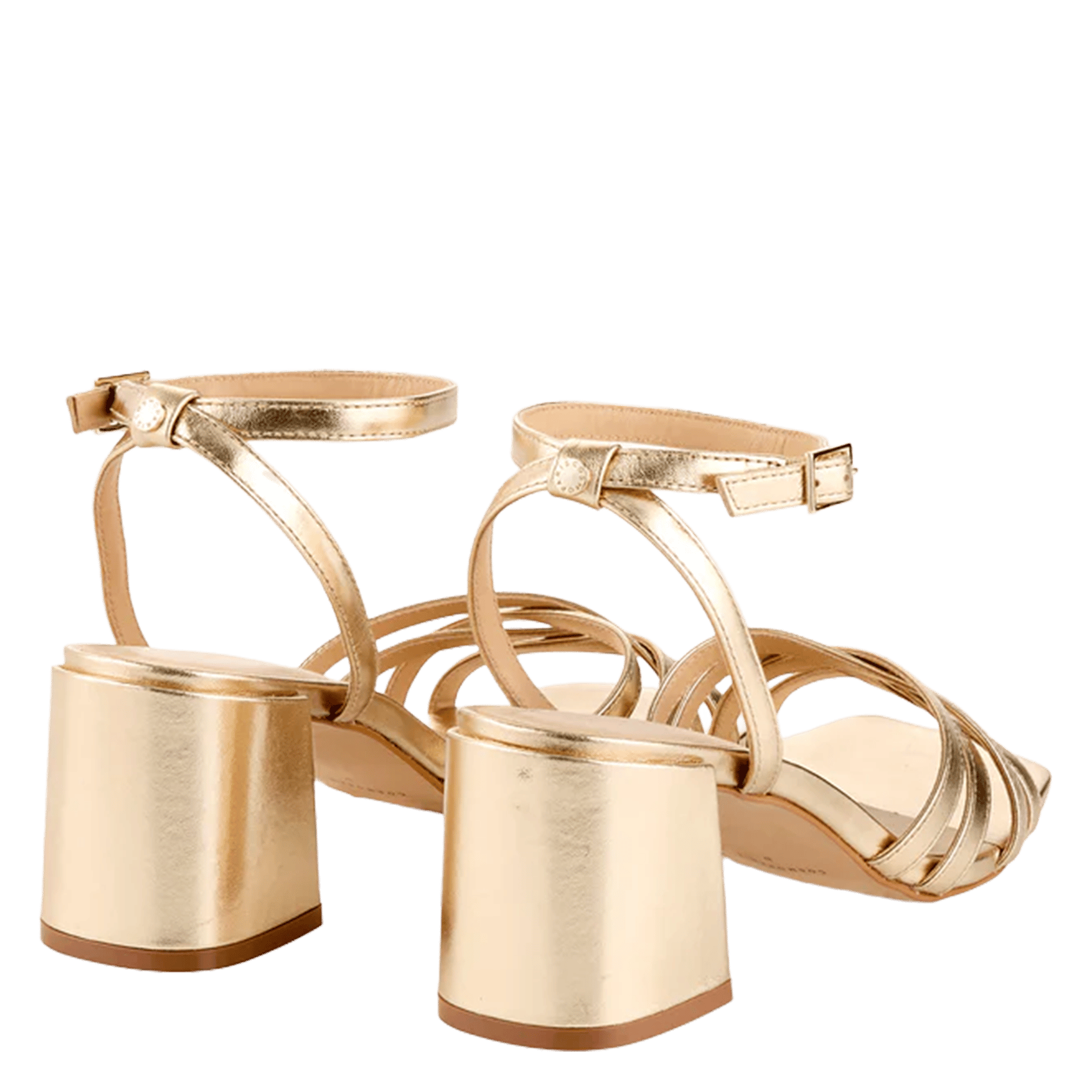 Sandalias altas de ante COSMOPARIS Dorado