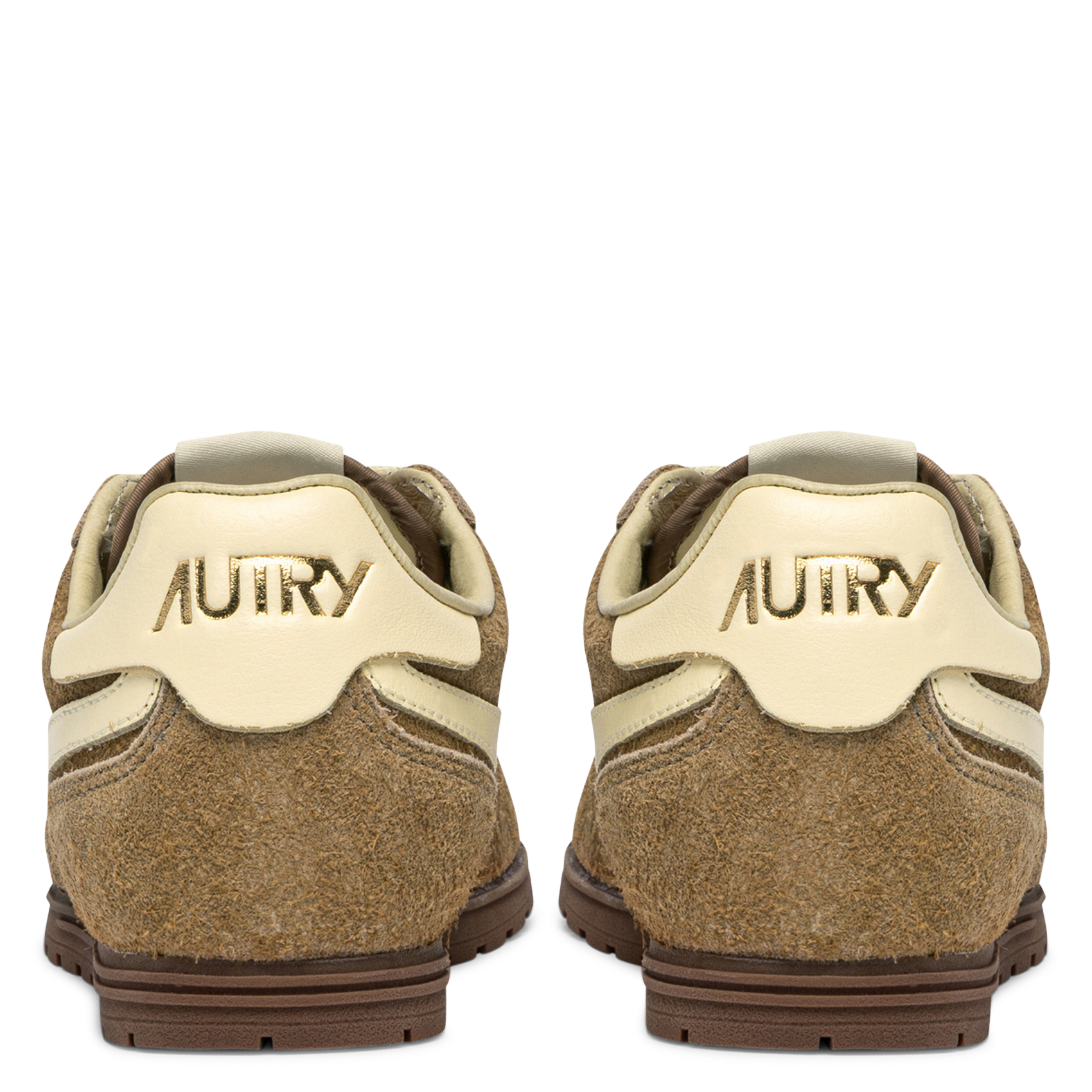 Baskets basses en cuir AUTRY Marron