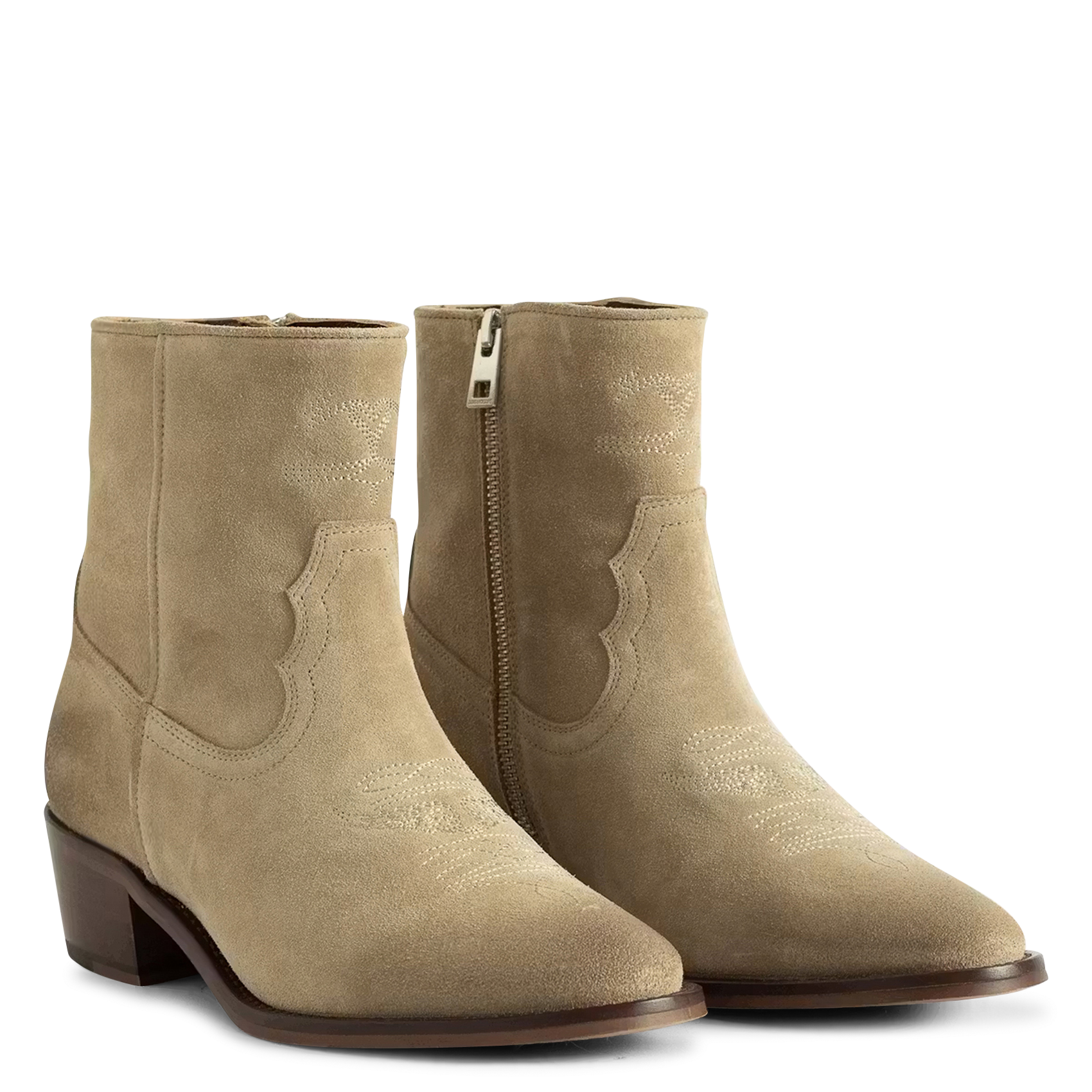Suède enkellaarzen ZADIG&VOLTAIRE Beige