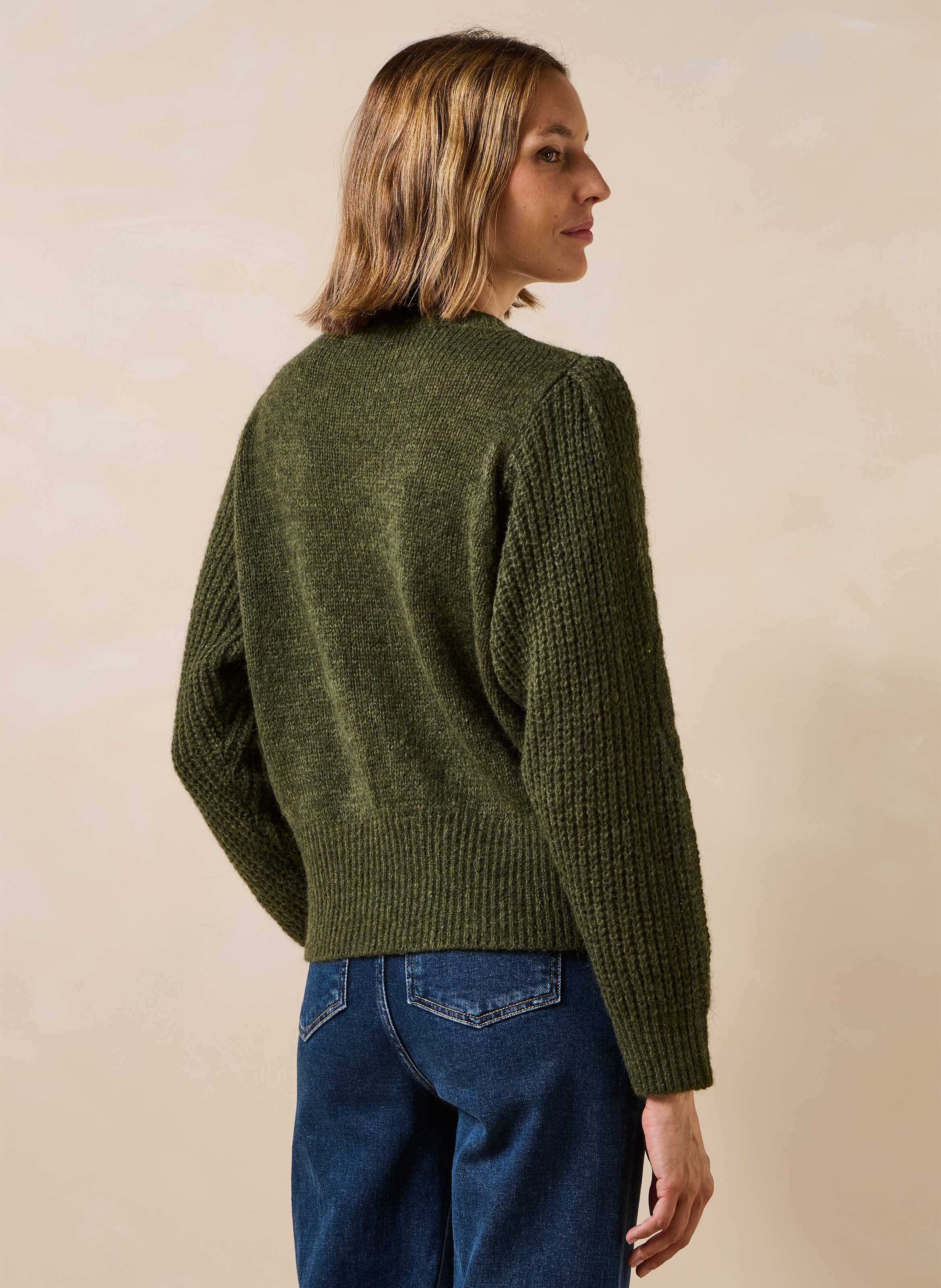 Wijde trui met ronde hals LA FEE MARABOUTEE Groen
