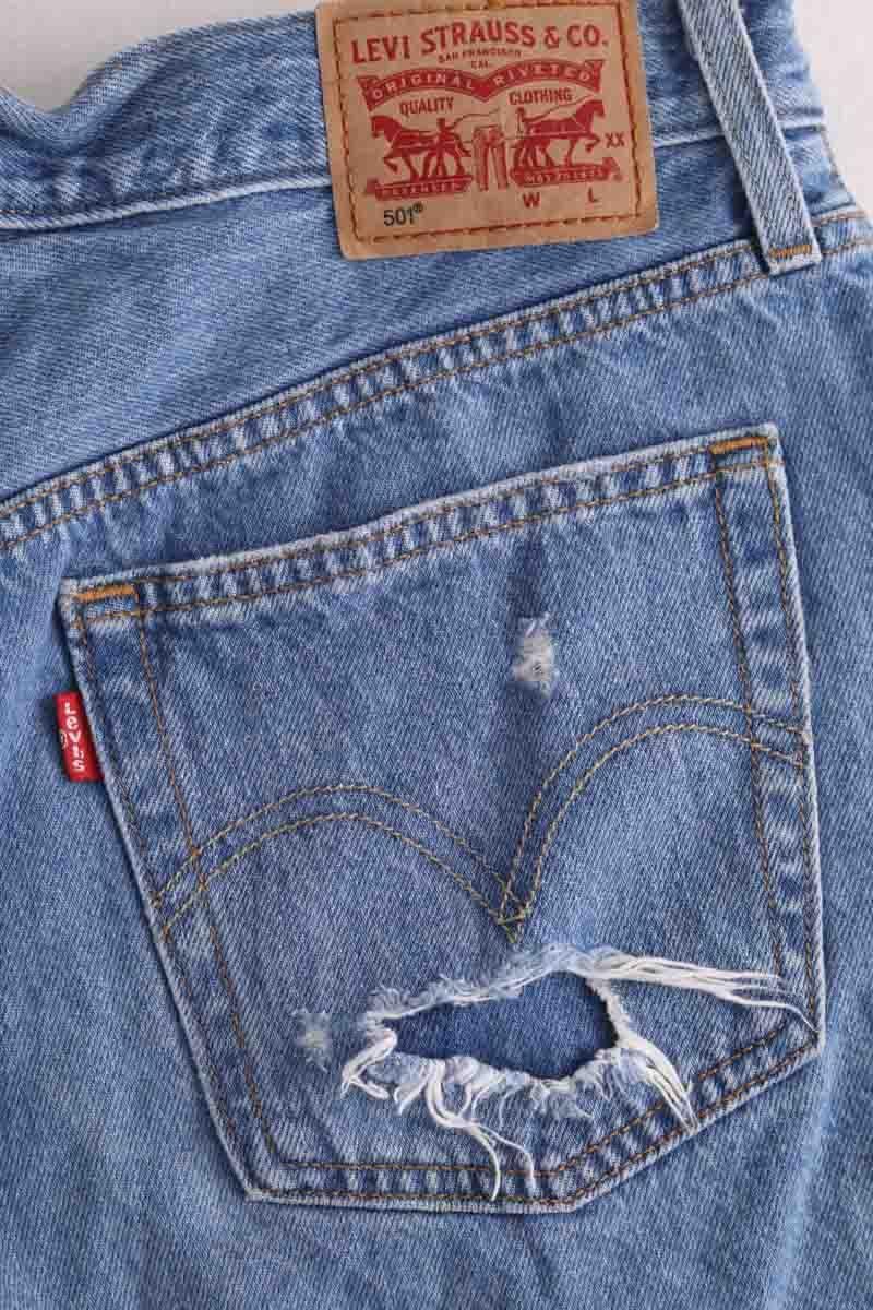 Mini shorts LEVI'S - Seconde main Blue