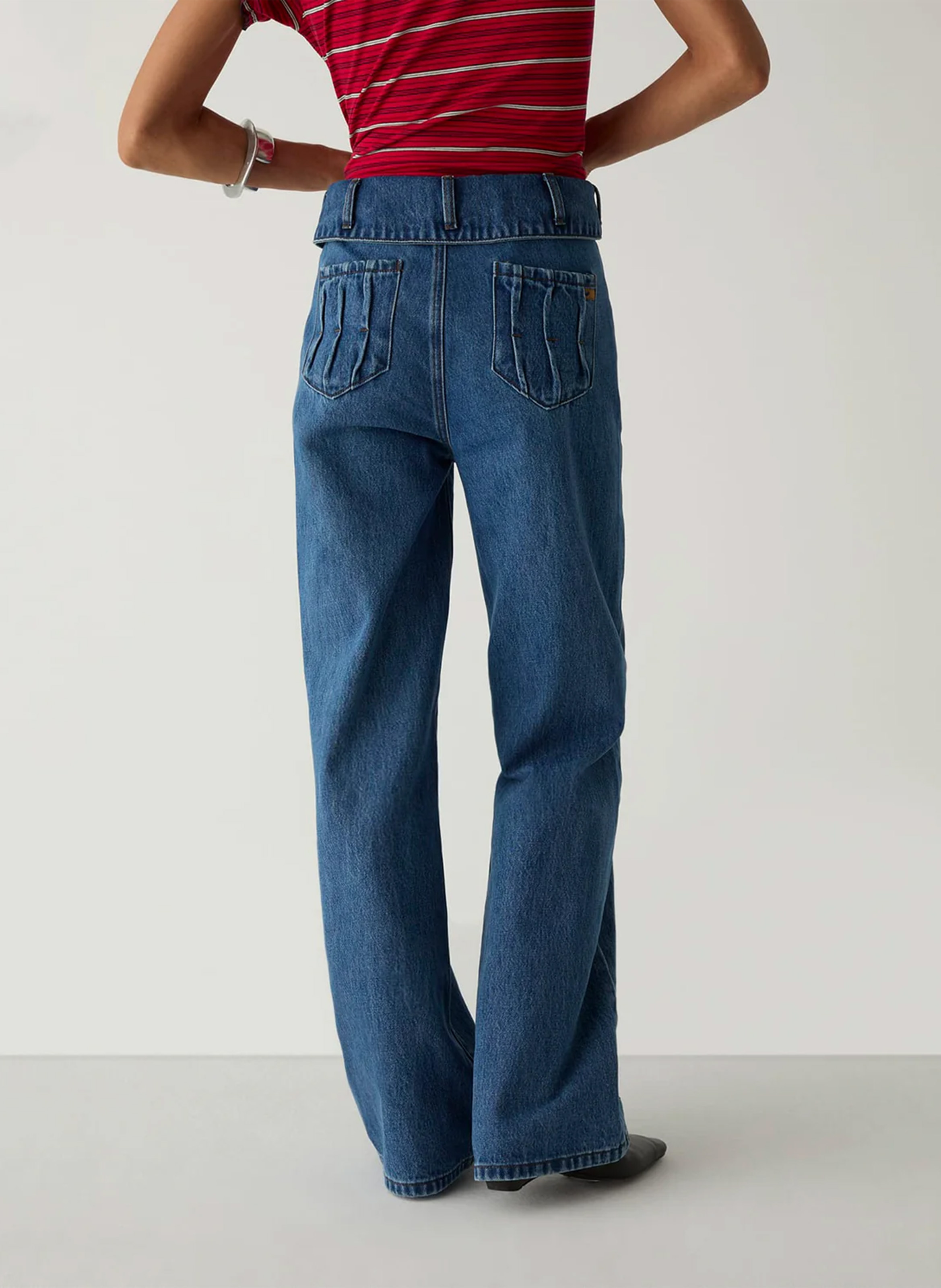 Cotton flared jeans LAAGAM Blue