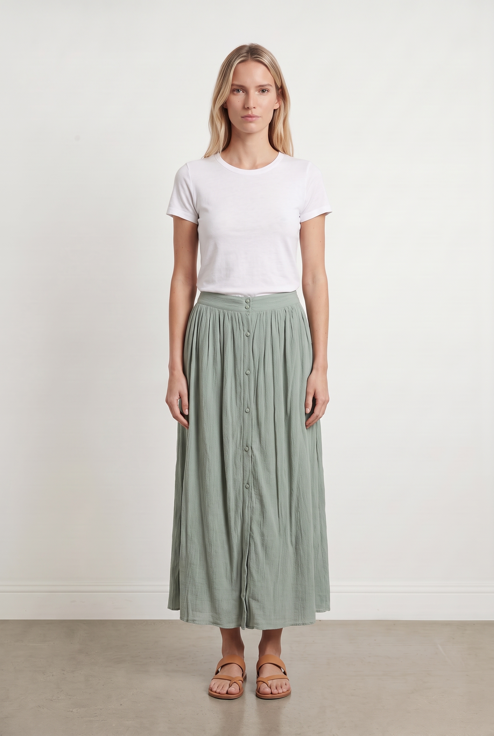 Long skirt LOUISE MISHA - Seconde Main Green
