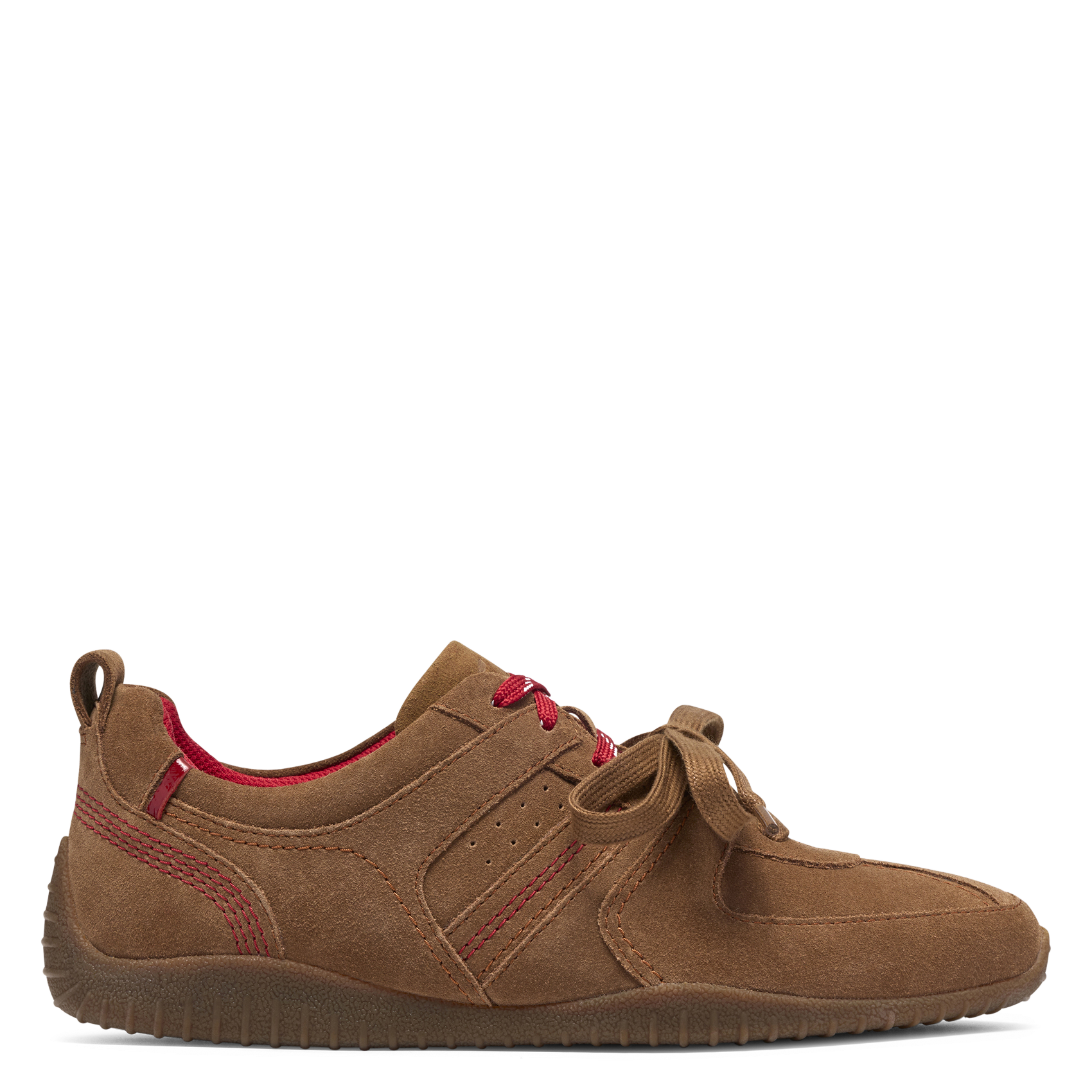 Sneakers MERIDOR LACE met veters van leer CLARKS Bruin
