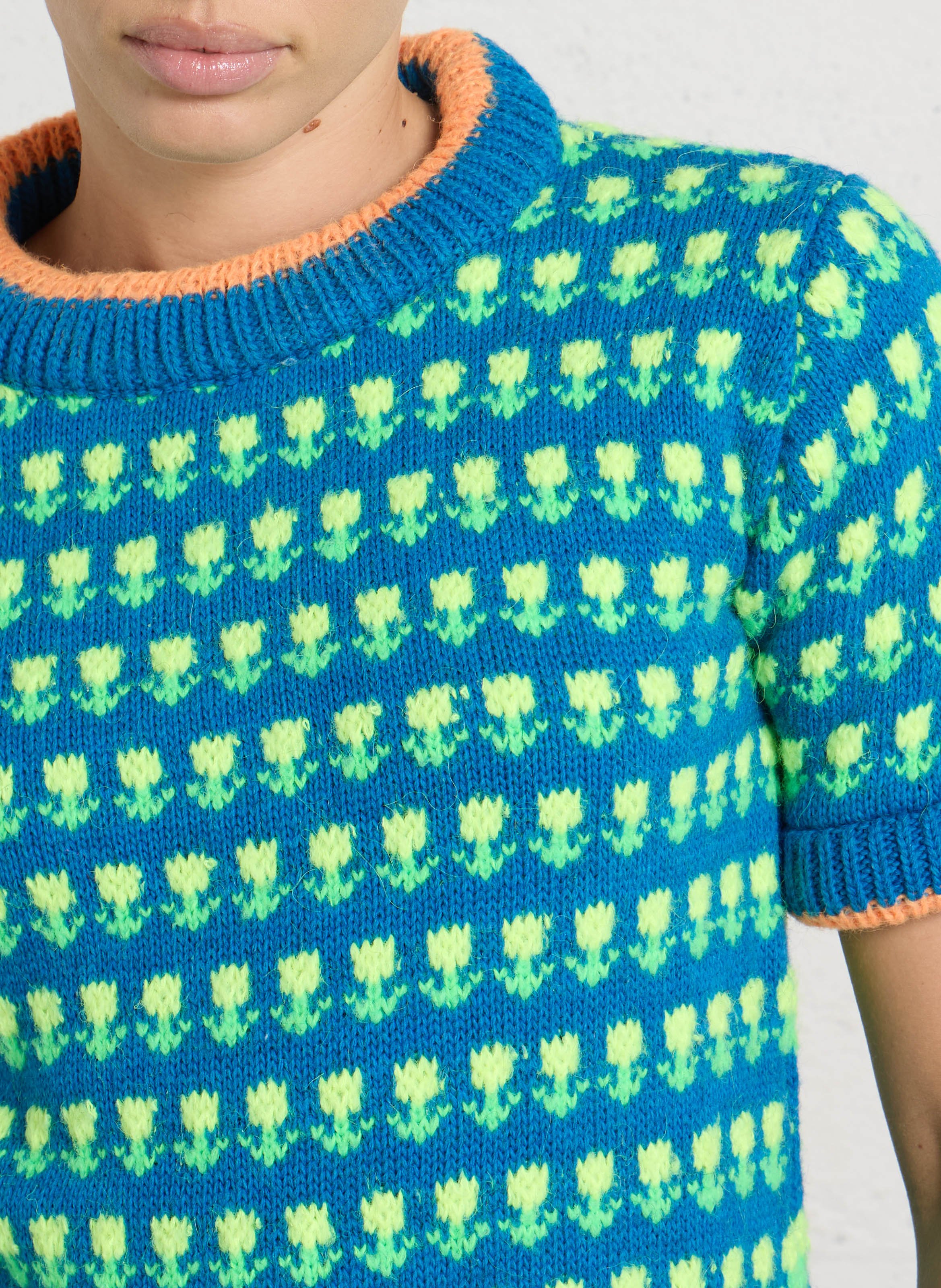 Round-neck sweater DR BLOOM Blue
