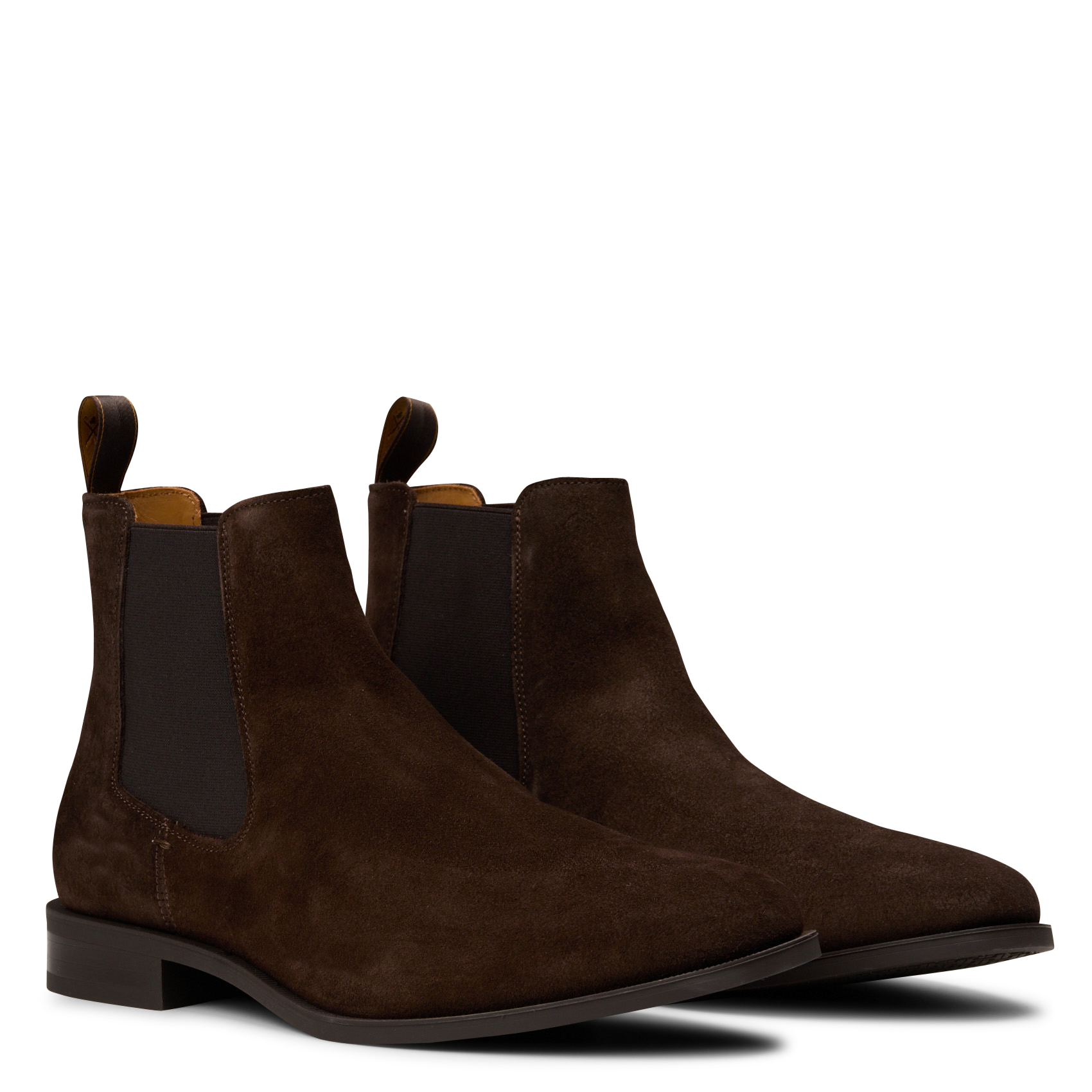 Boots chelsea en cuir velours HACKETT Marron