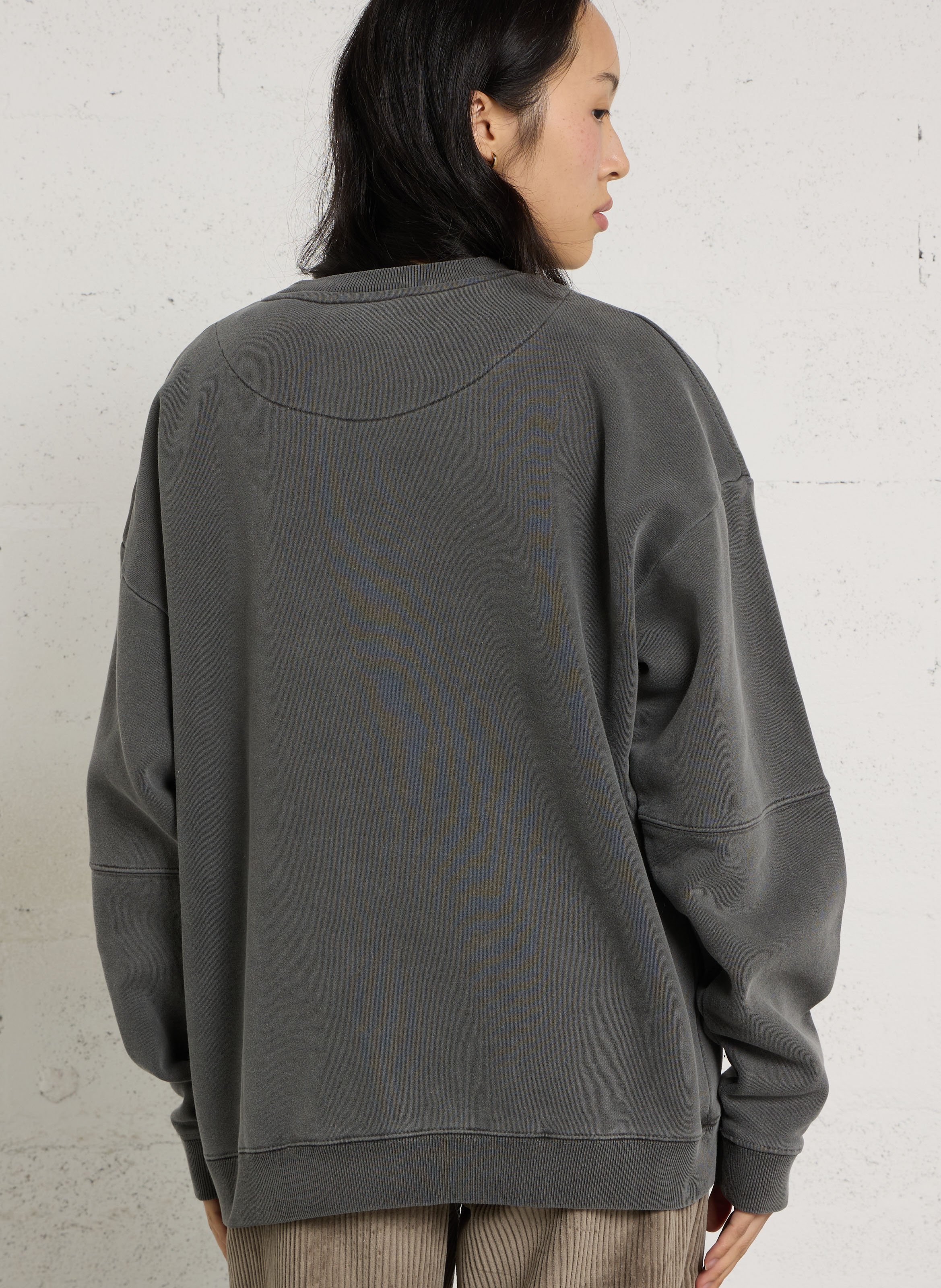 Sweat ample sérigraphié col rond NEWTONE Gris