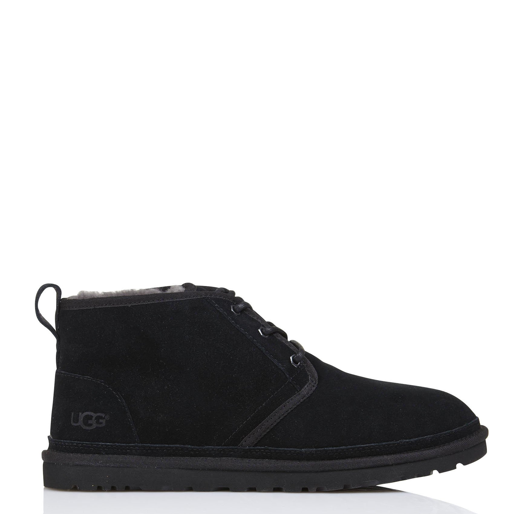 Boots en cuir à lacets UGG Noir