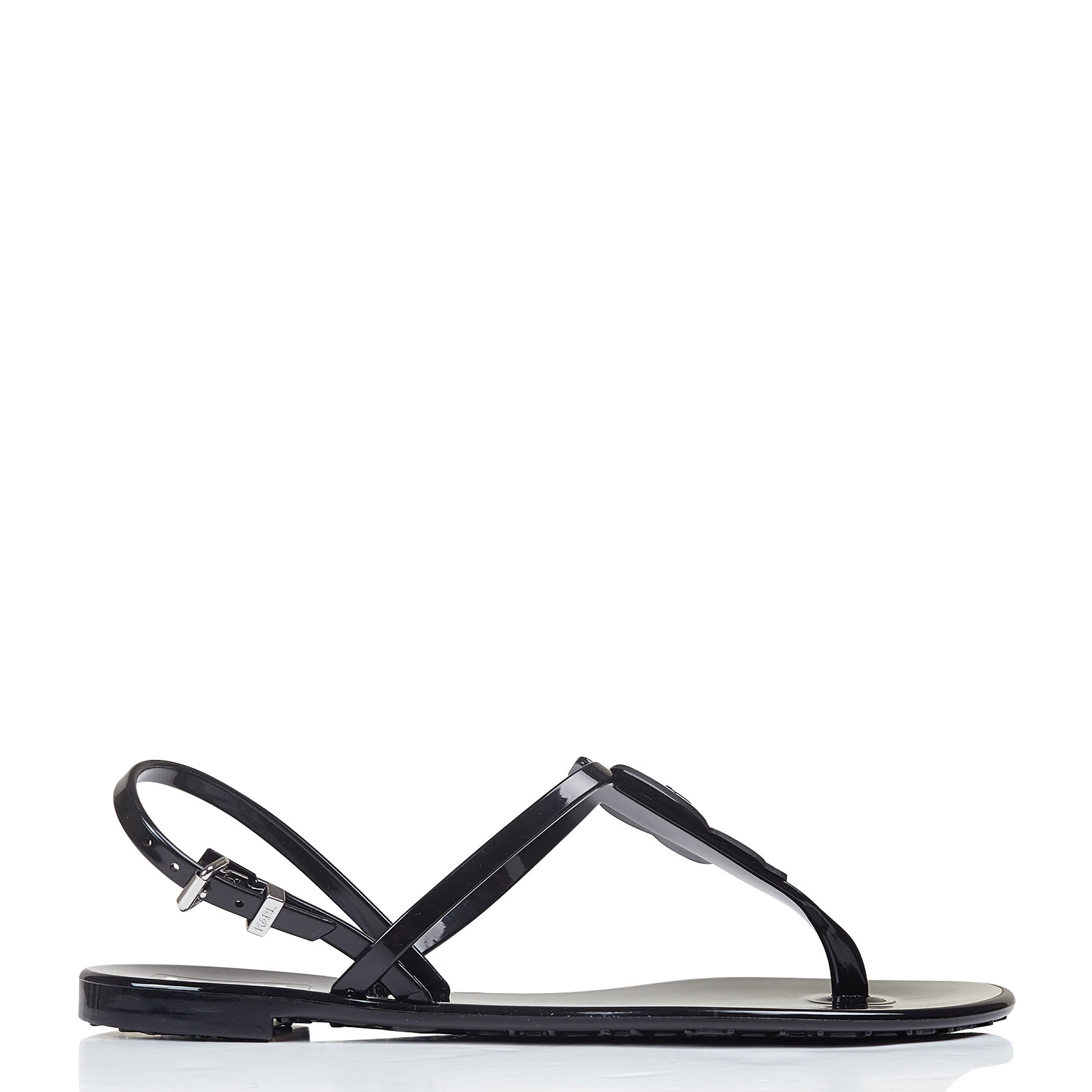 Sandales plates Karl KARL LAGERFELD Noir