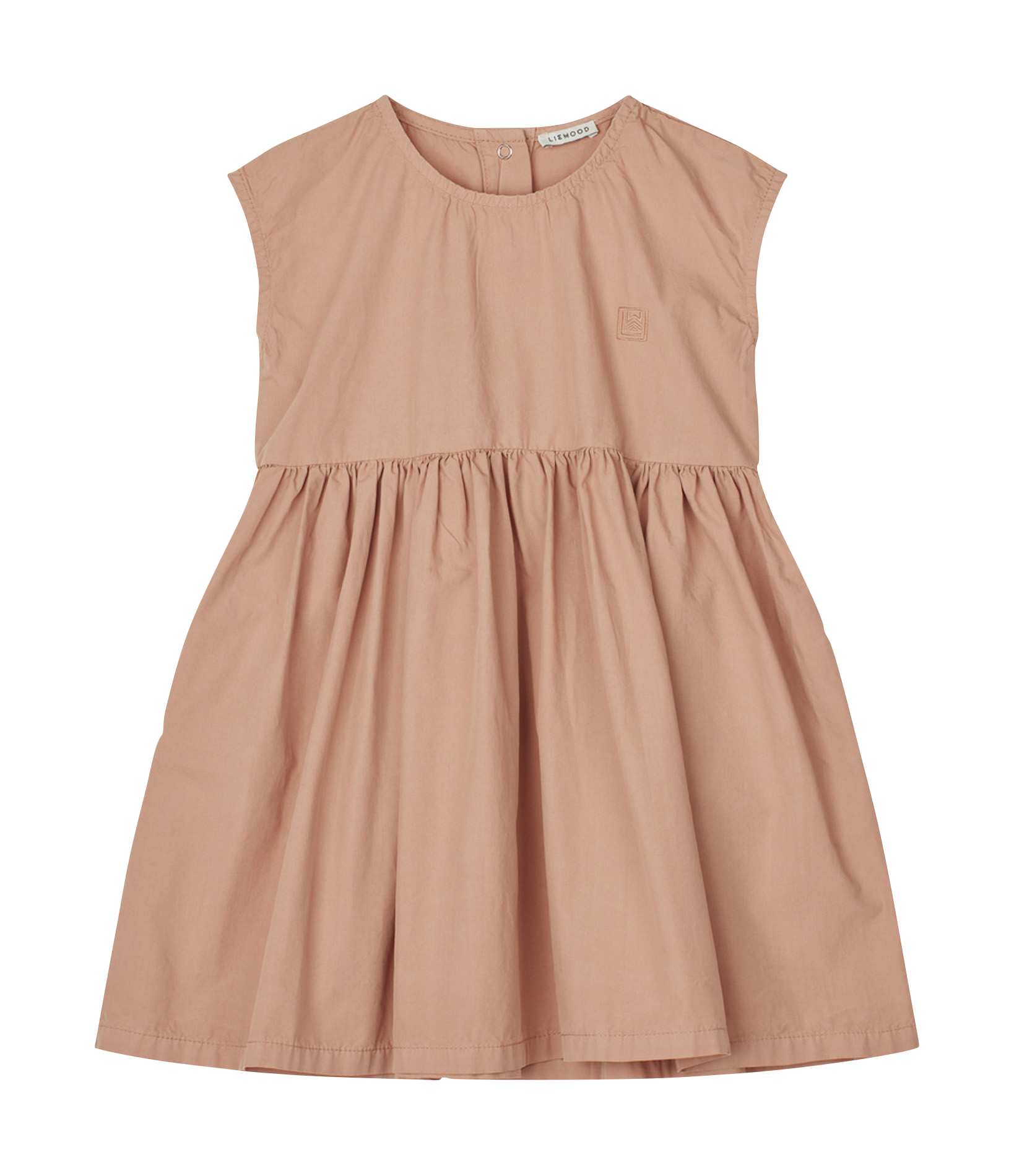 Round-neck organic cotton dress LIEWOOD Pink
