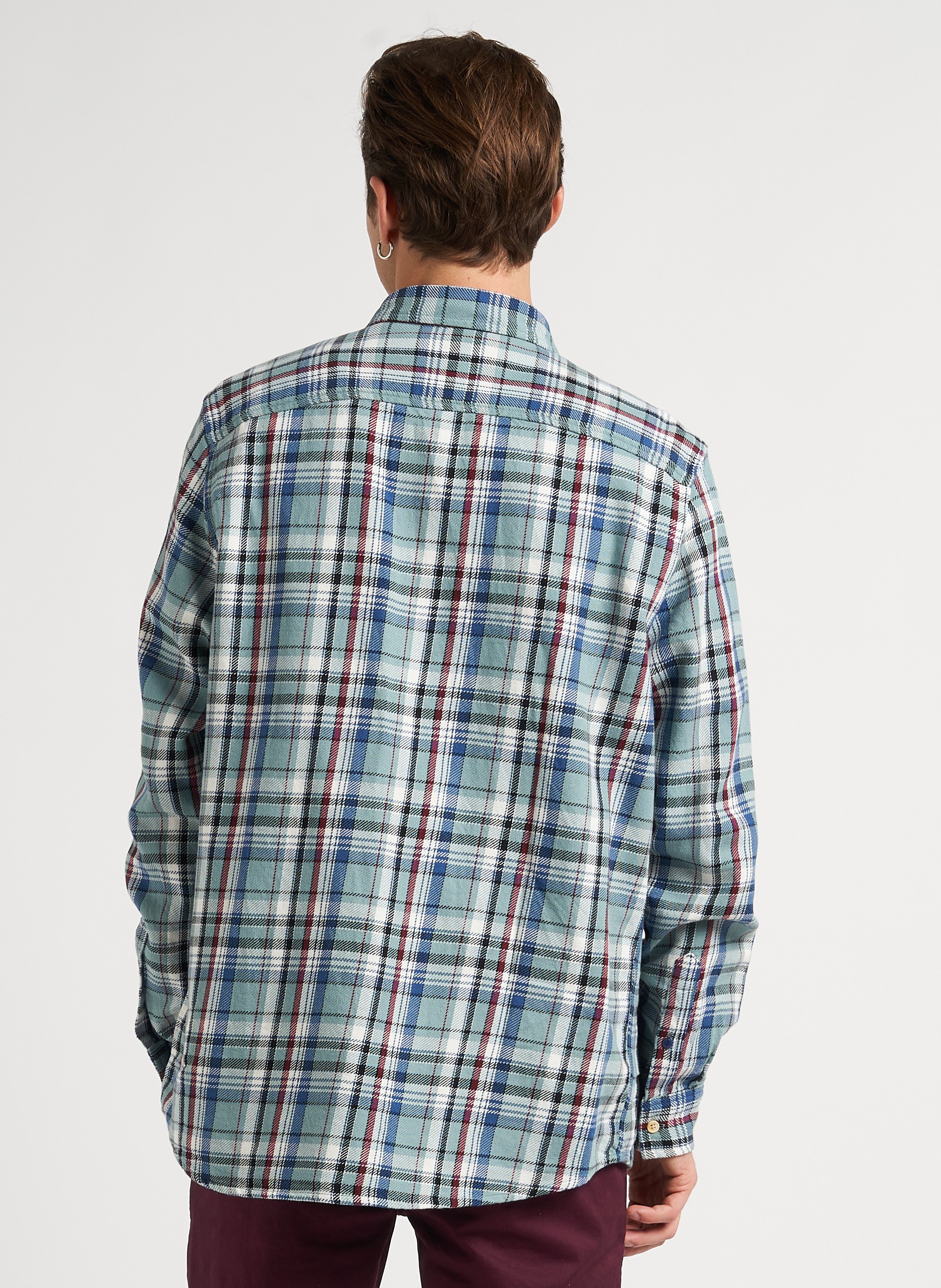 Chemise droite col classique en coton SCOTCH AND SODA Bleu