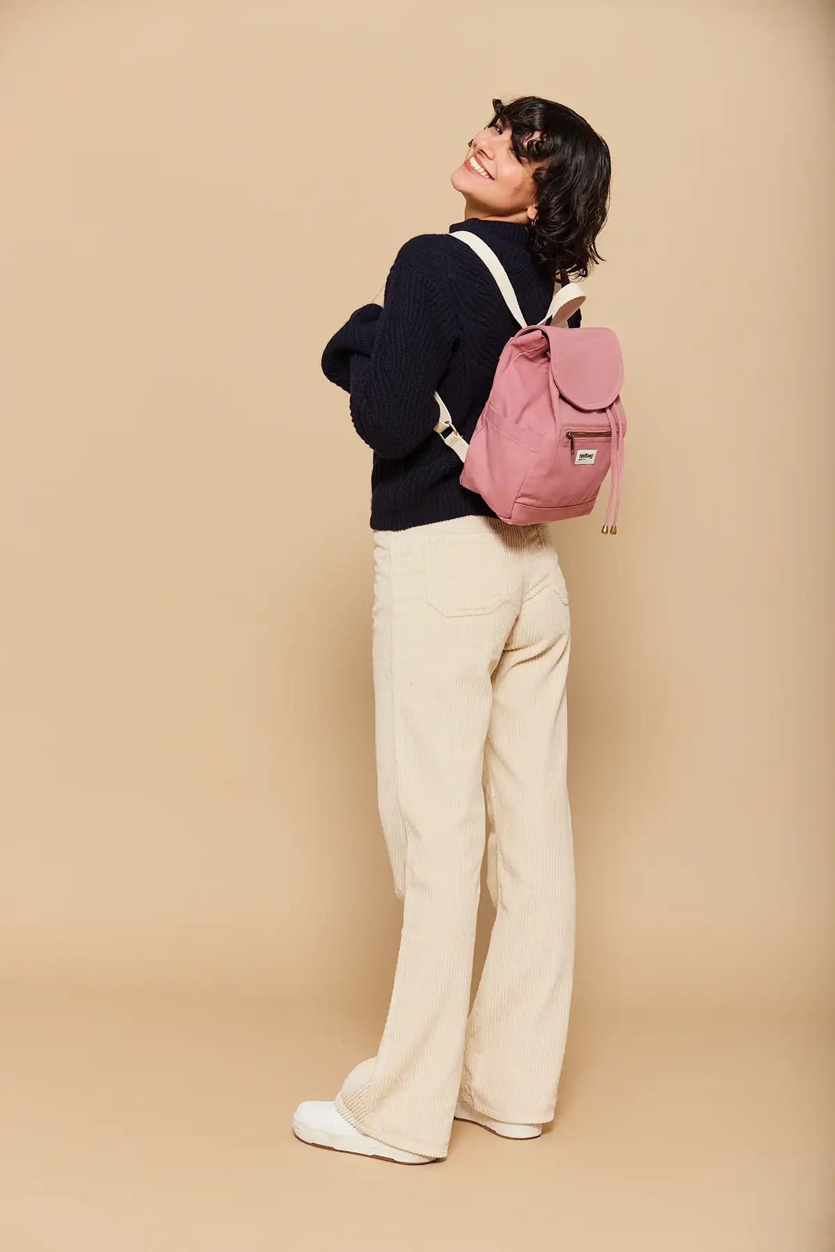 Cotton backpack Pink