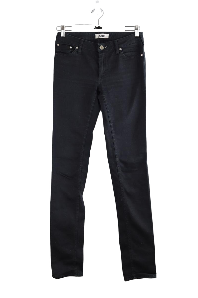 Cotton straight jeans ACNE STUDIOS - Seconde Main Black