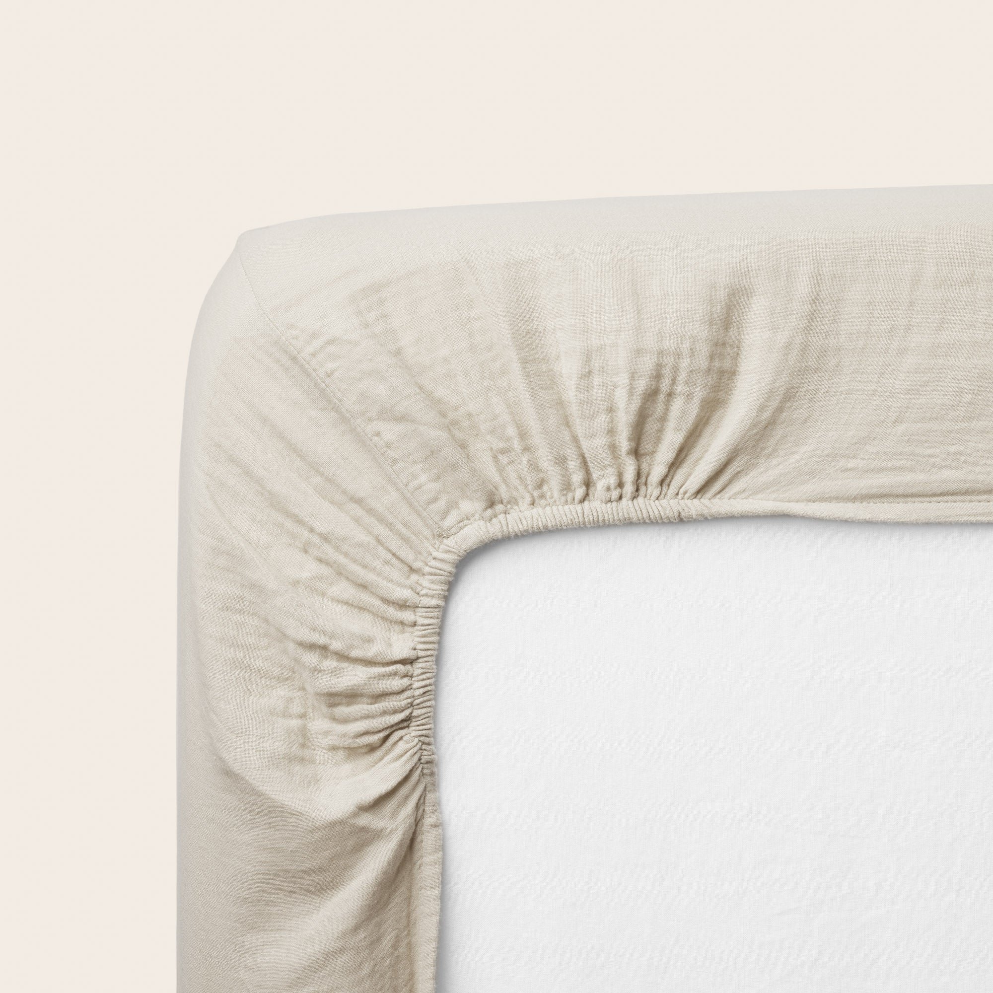 ANOUK - Cotton fitted sheet MADURA Beige