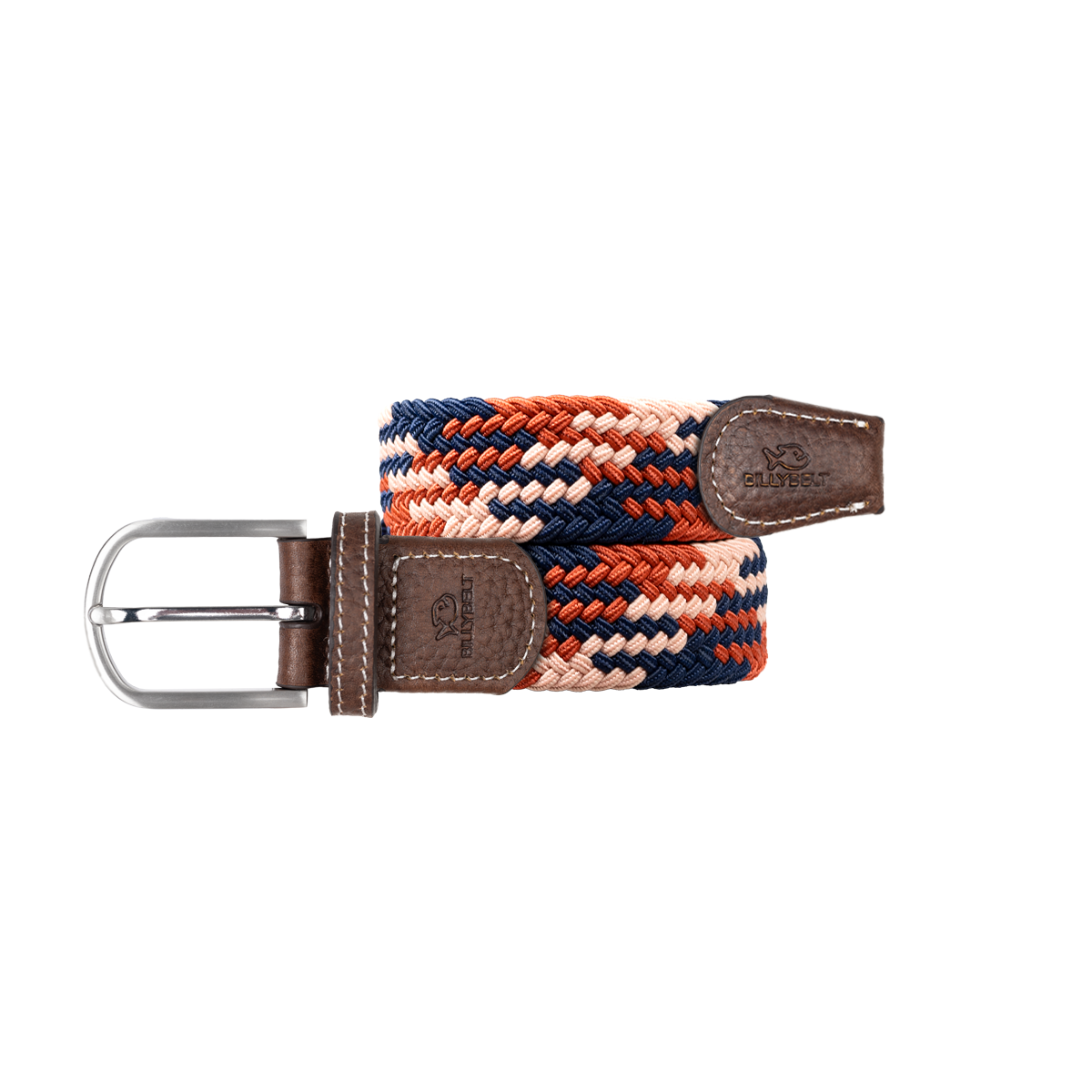 Multicolored braided elastic belt BILLYBELT Multicolored