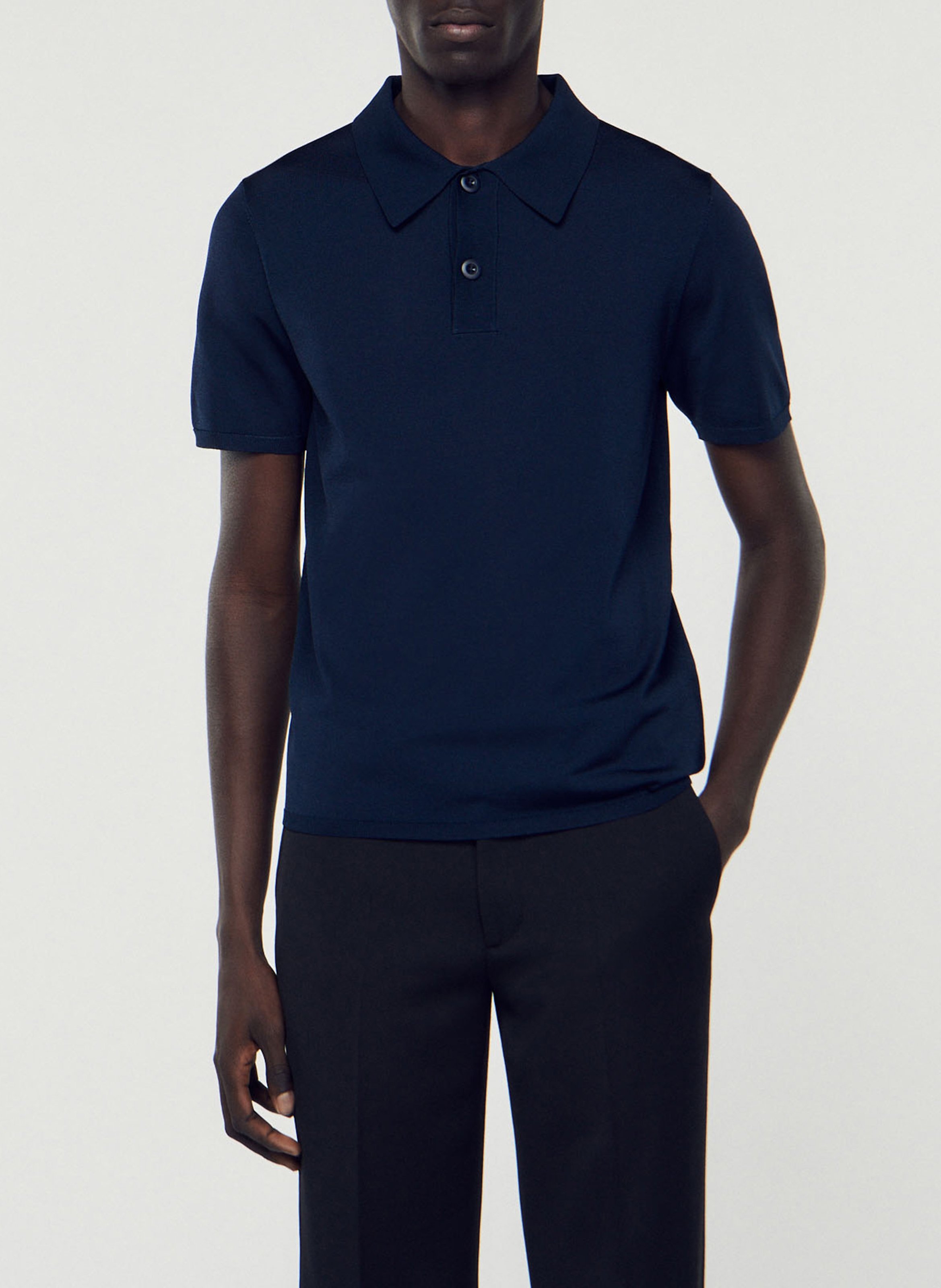 Polo regular fit  SANDRO Bleu