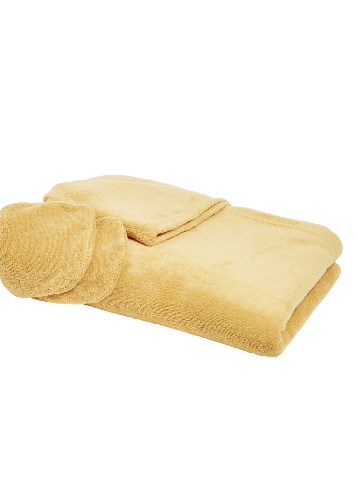 Plain hooded throw TODAY LINGE DE MAISON Yellow