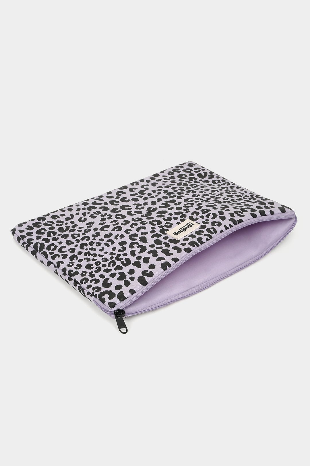 Cotton laptop sleeve with shock-absorbing foam HINDBAG Purple