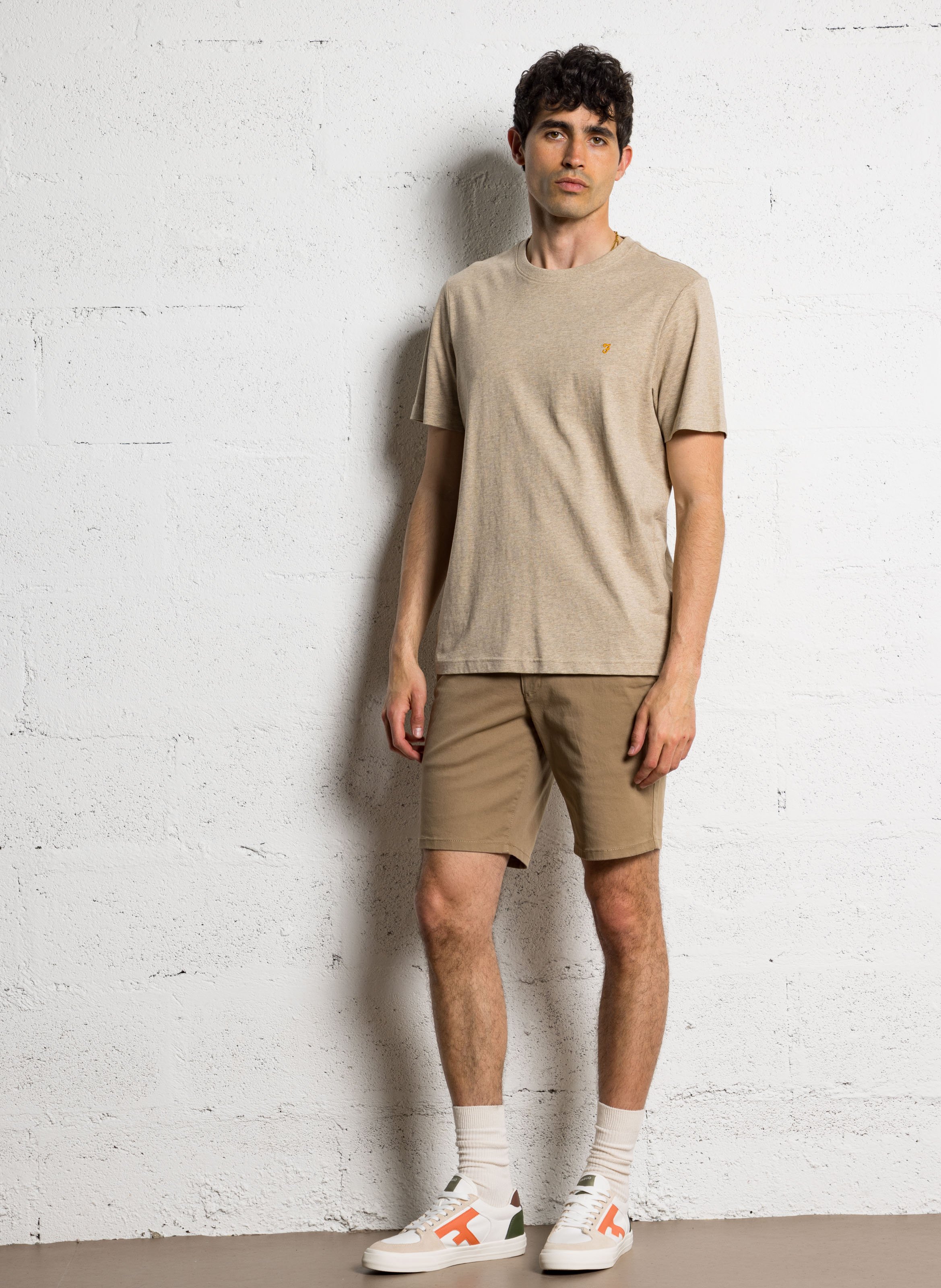 Straight leg chino FARAH Beige