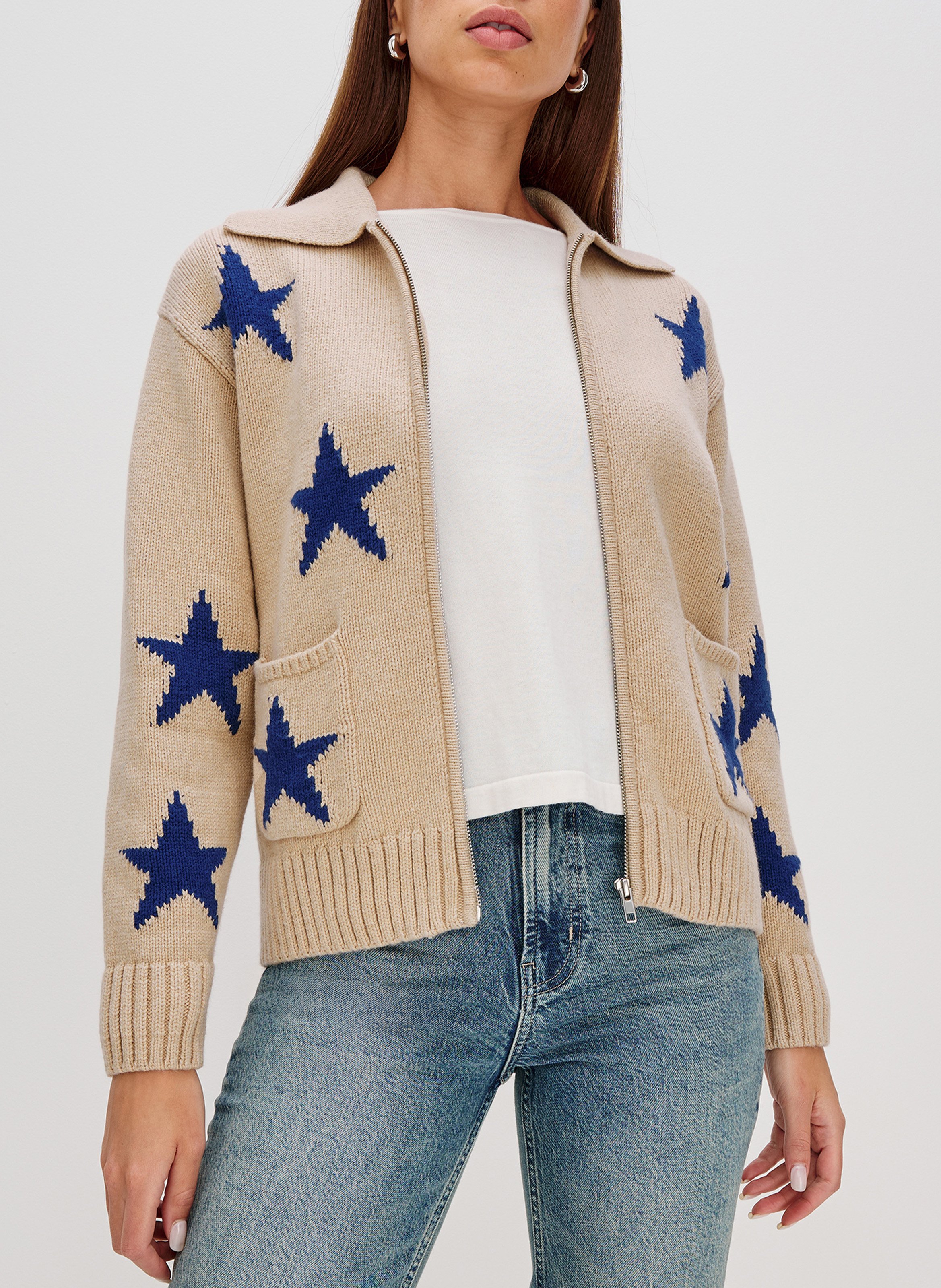 Gilet droit col classique RAILS Multicolore