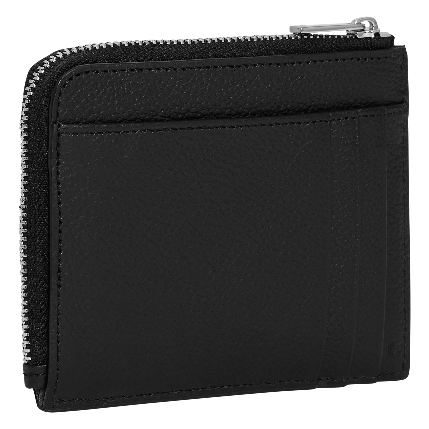 - 100% leather, - 6 cardholder slots, - 1 central compartment, - Size: L10 x H7 cm. LE TANNEUR Black
