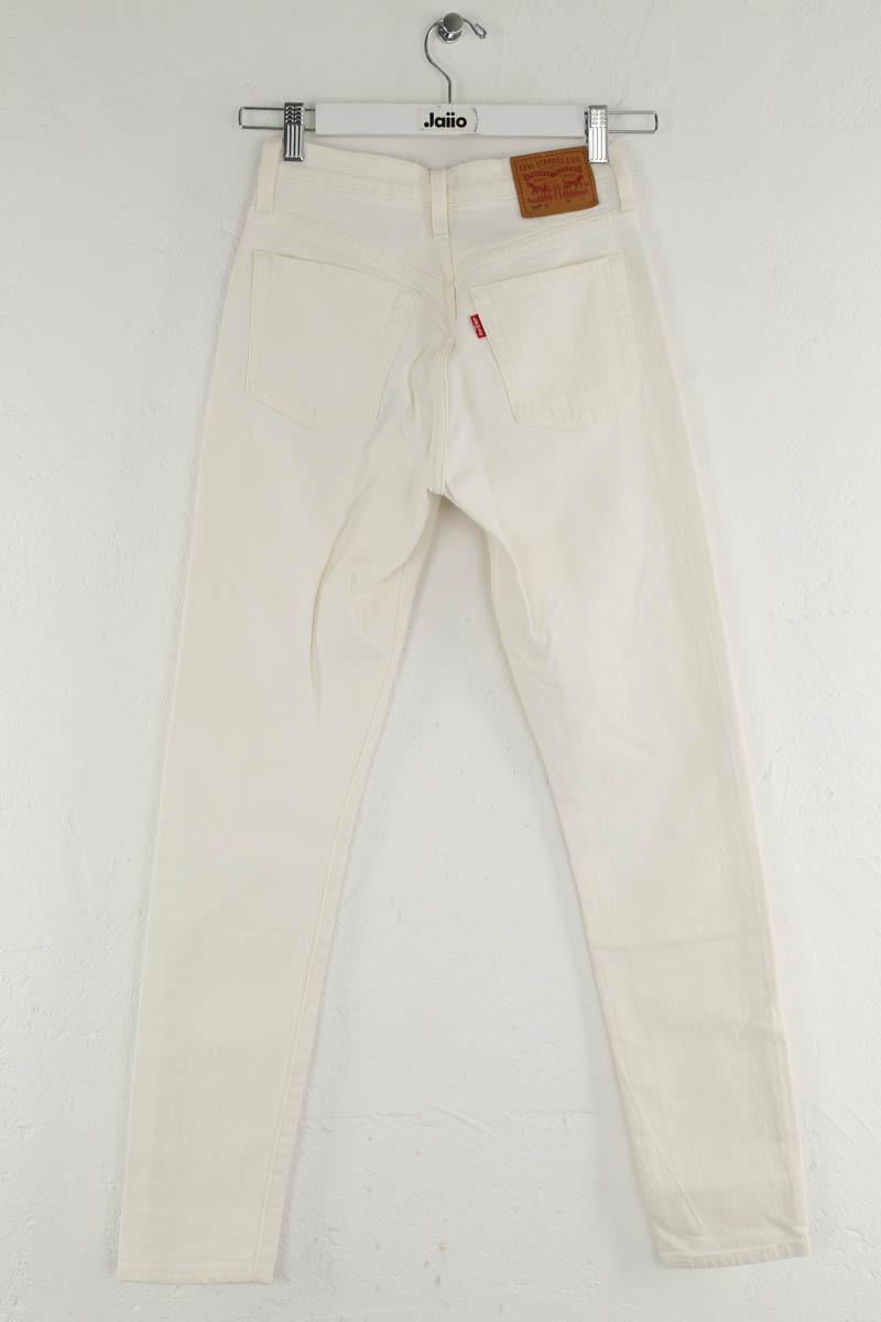 Cotton skinny jeans LEVI'S - Seconde main White