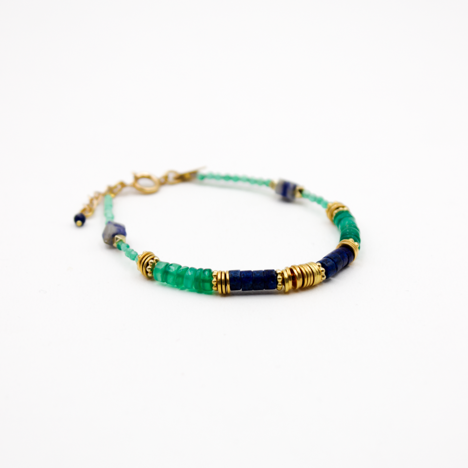 Heishi and Bead Bracelet - Coralie L'ATELIER DES DAMES Golden