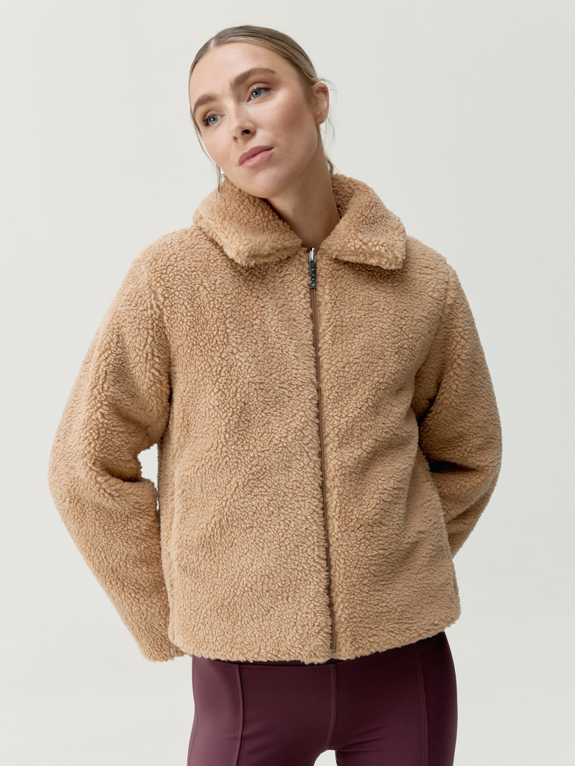 Quilted winter coat BORN LIVING YOGA Red