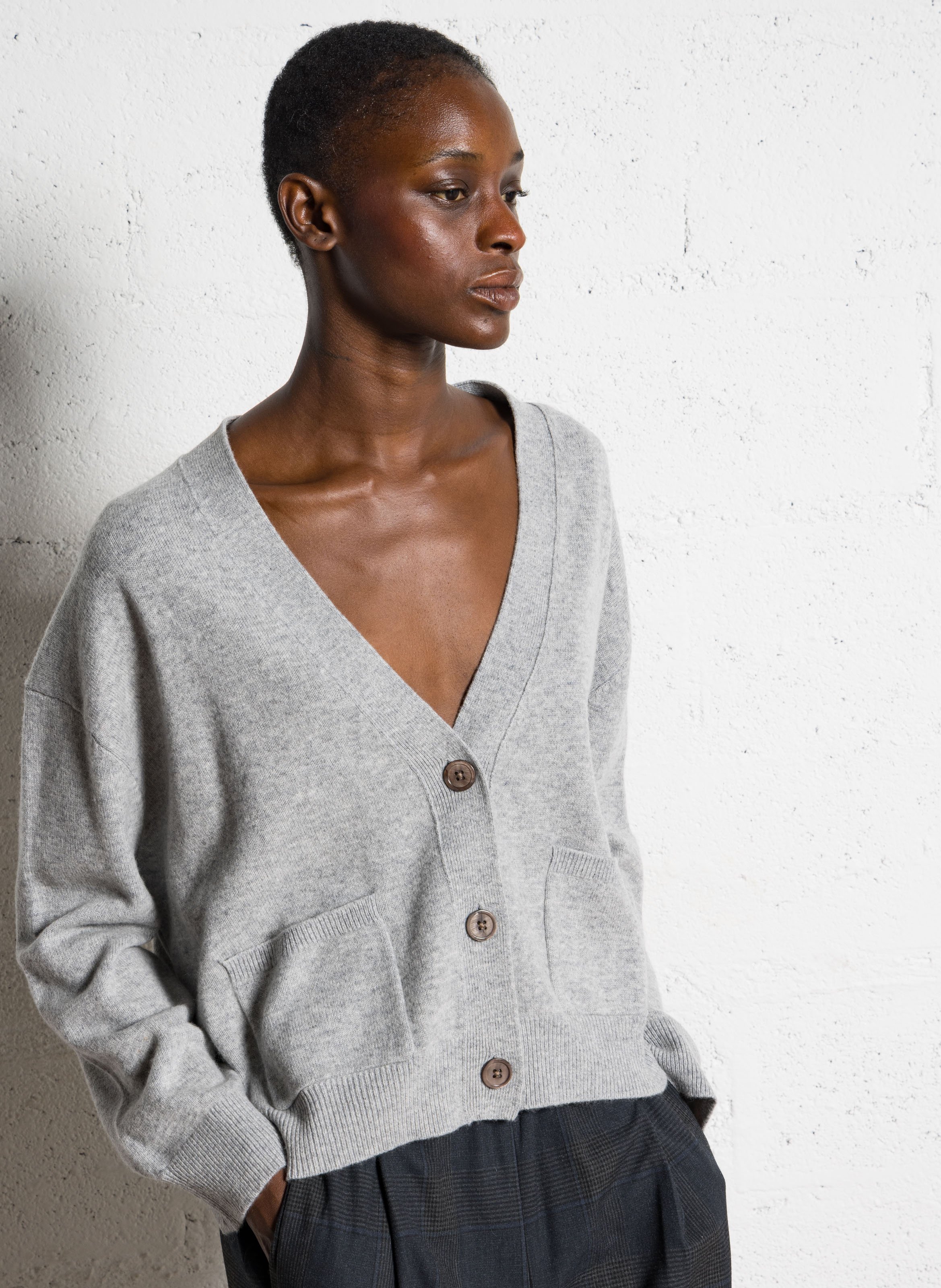 Halflang vest van wolmix Romane BELLEROSE