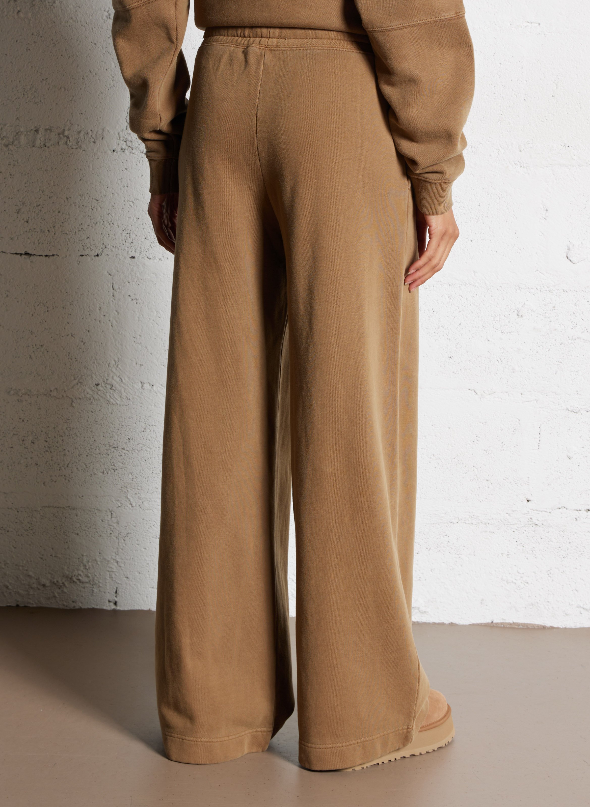 Wide cotton jogging pants NEWTONE Brown
