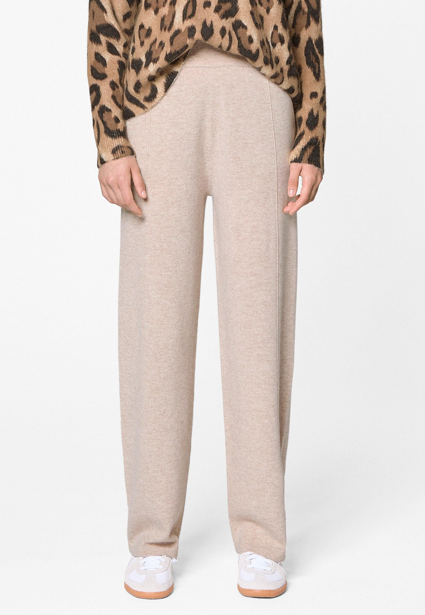 Wide woollen trousers RODIER Beige