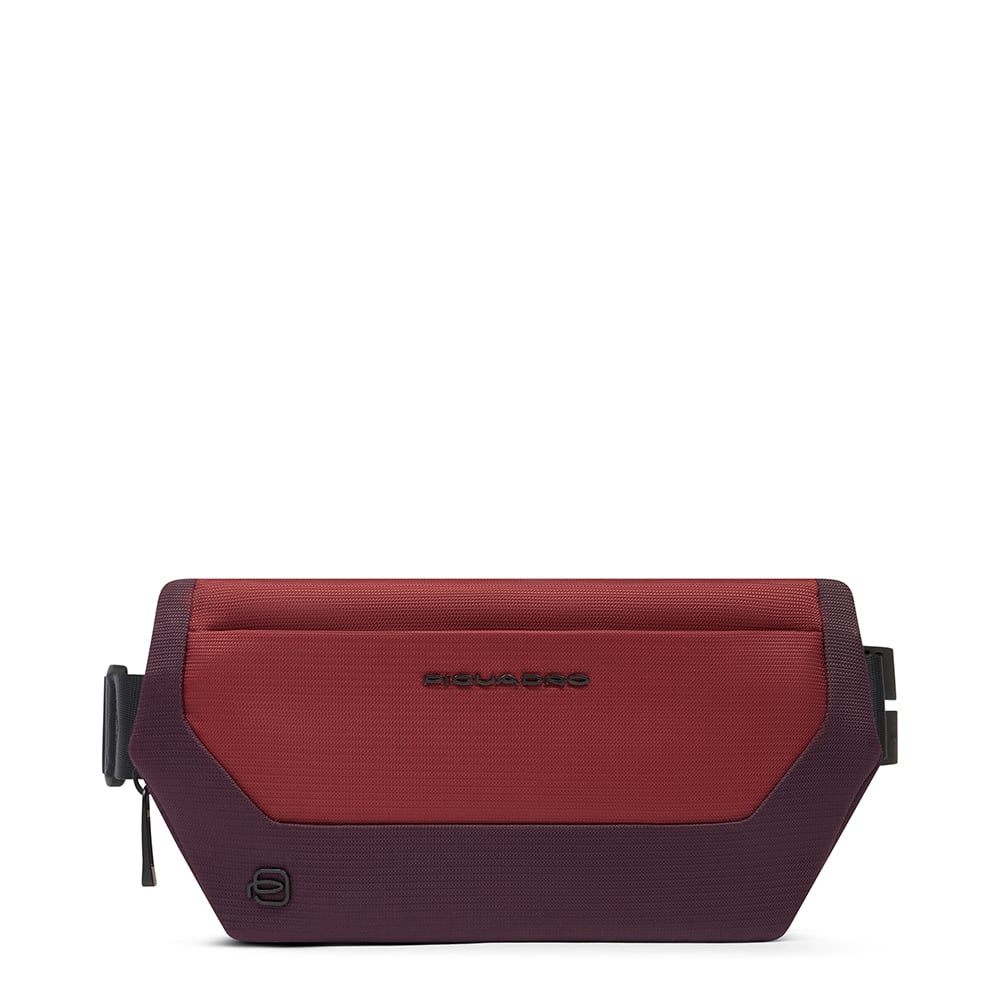 Fanny pack in recycled fabric and leather PIQUADRO