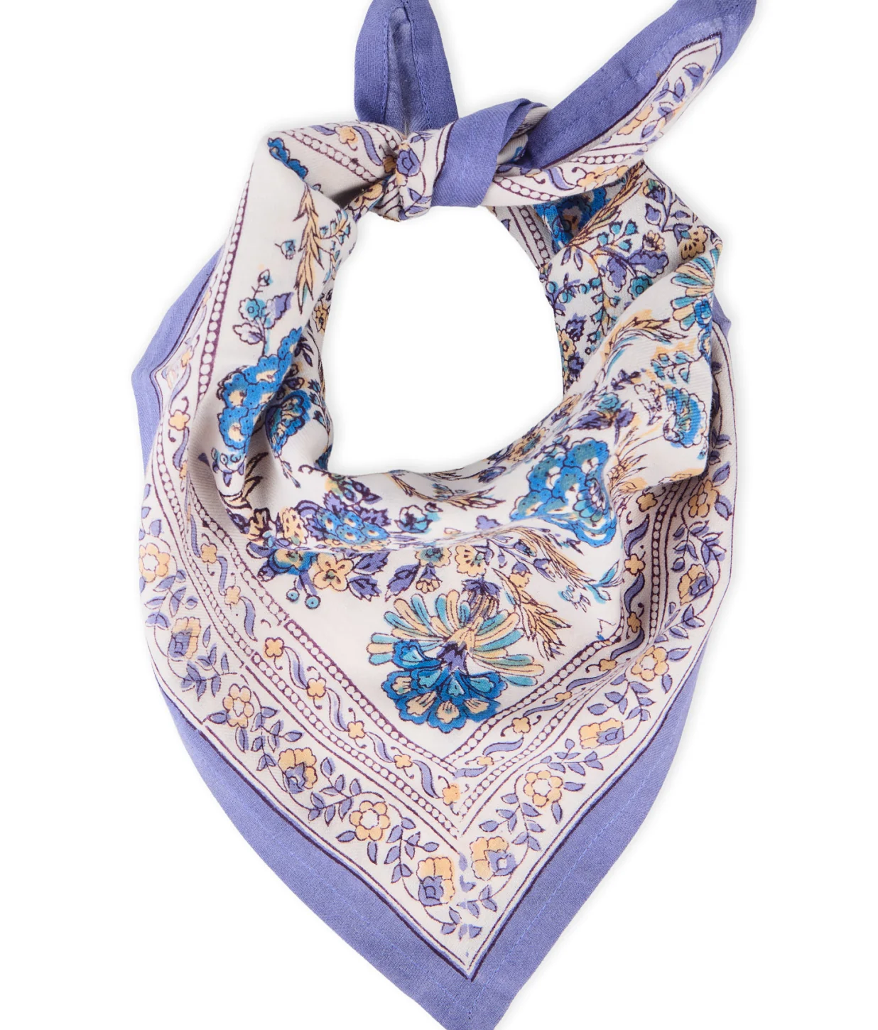 Children&#039;s printed cotton scarf Kiala BINDI ATELIER Blue