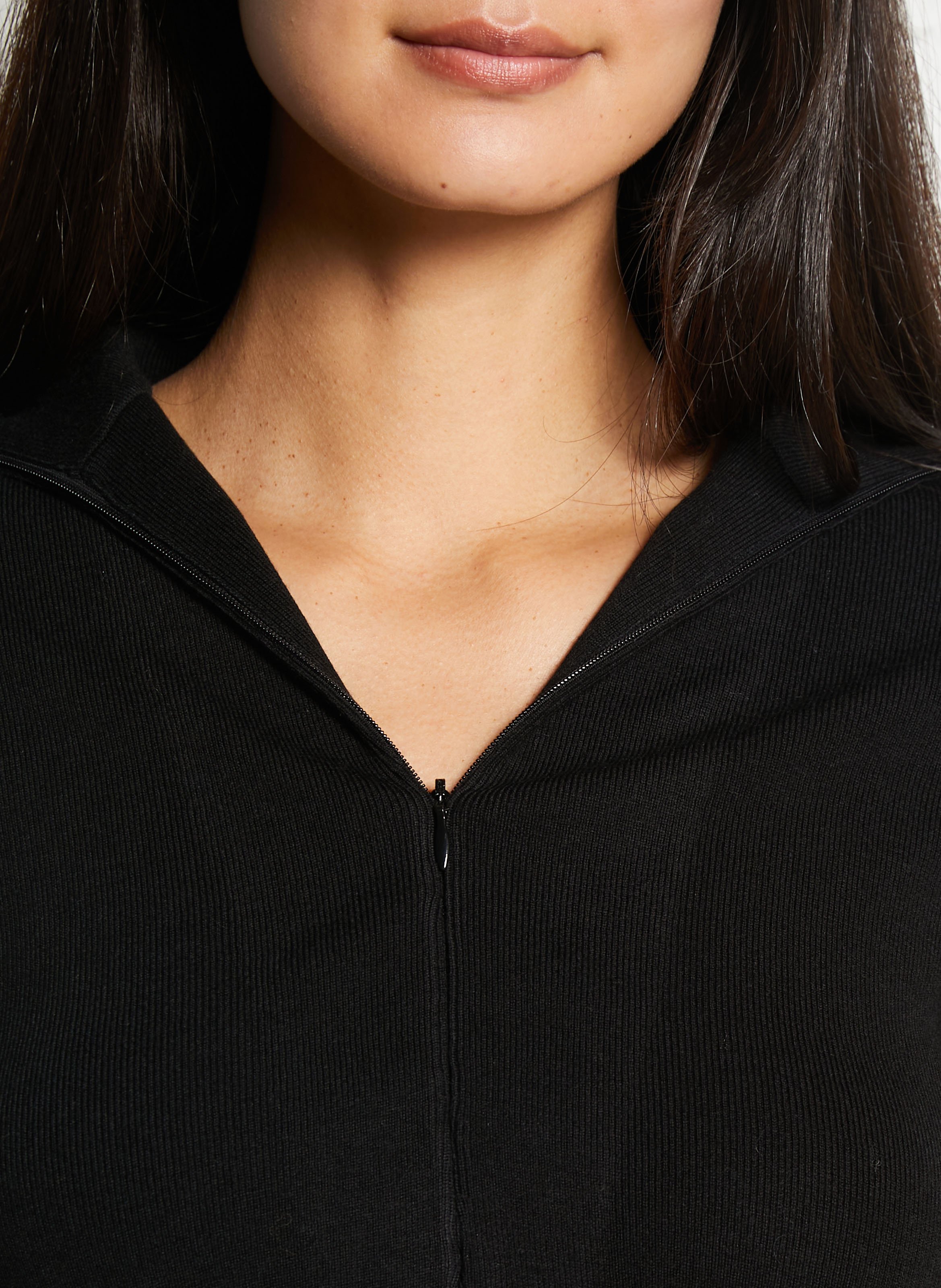 Pullover aus Wollmix mit Stehkragen BERENICE Schwarz