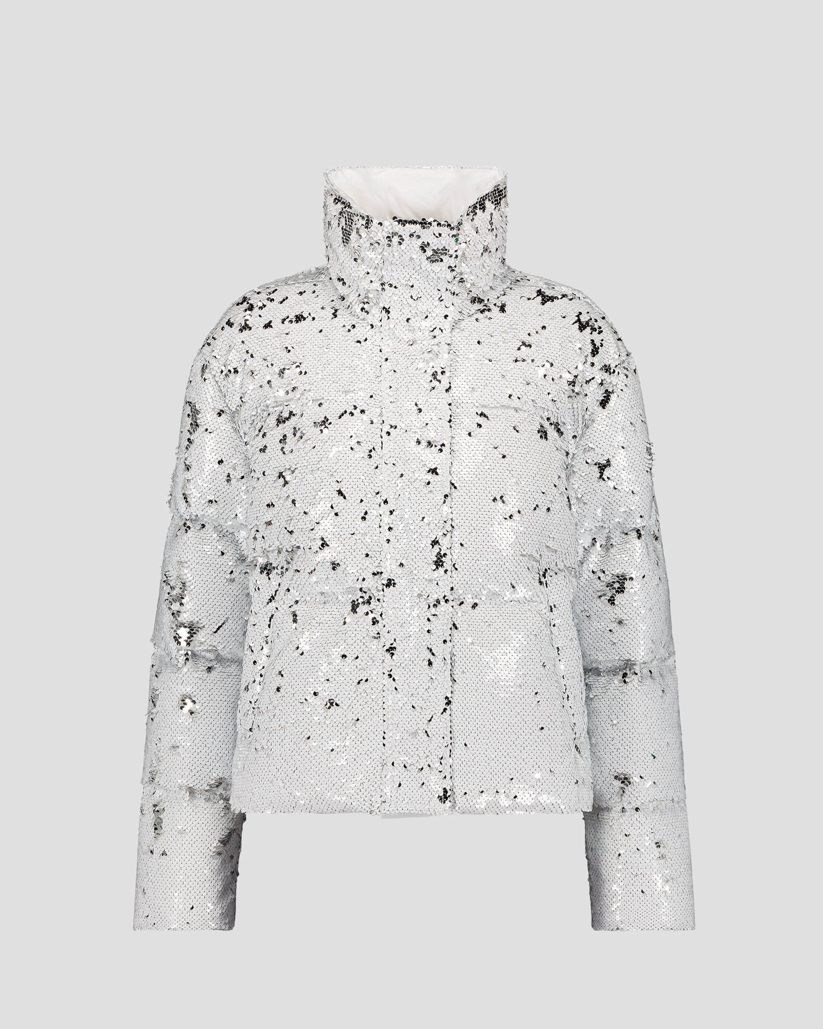White/Silver Sequin Jacket Isadora JOTT White