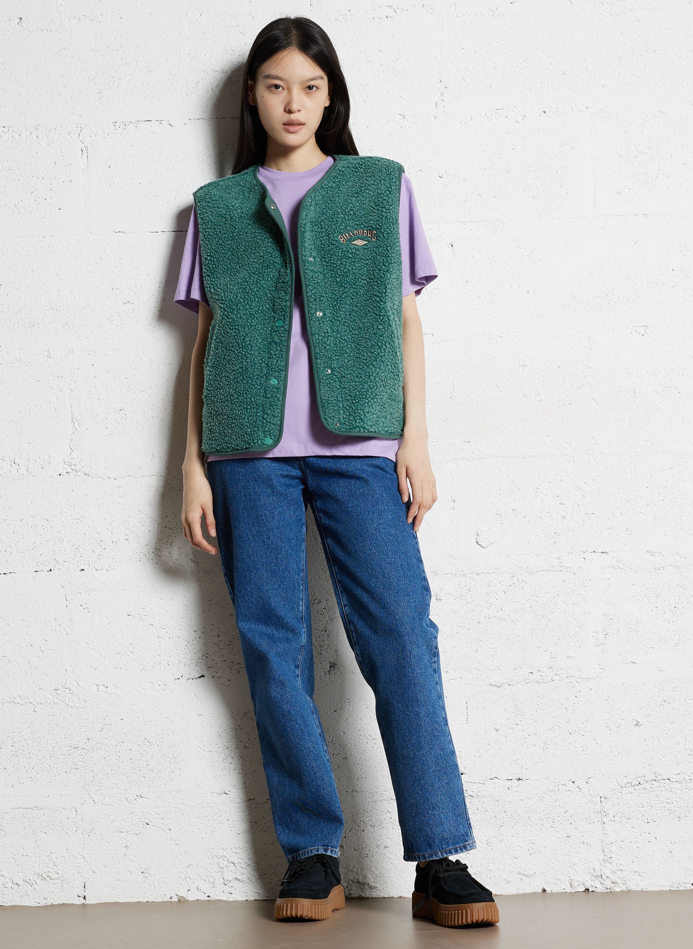 Gilet sans manches droit  BILLABONG Vert