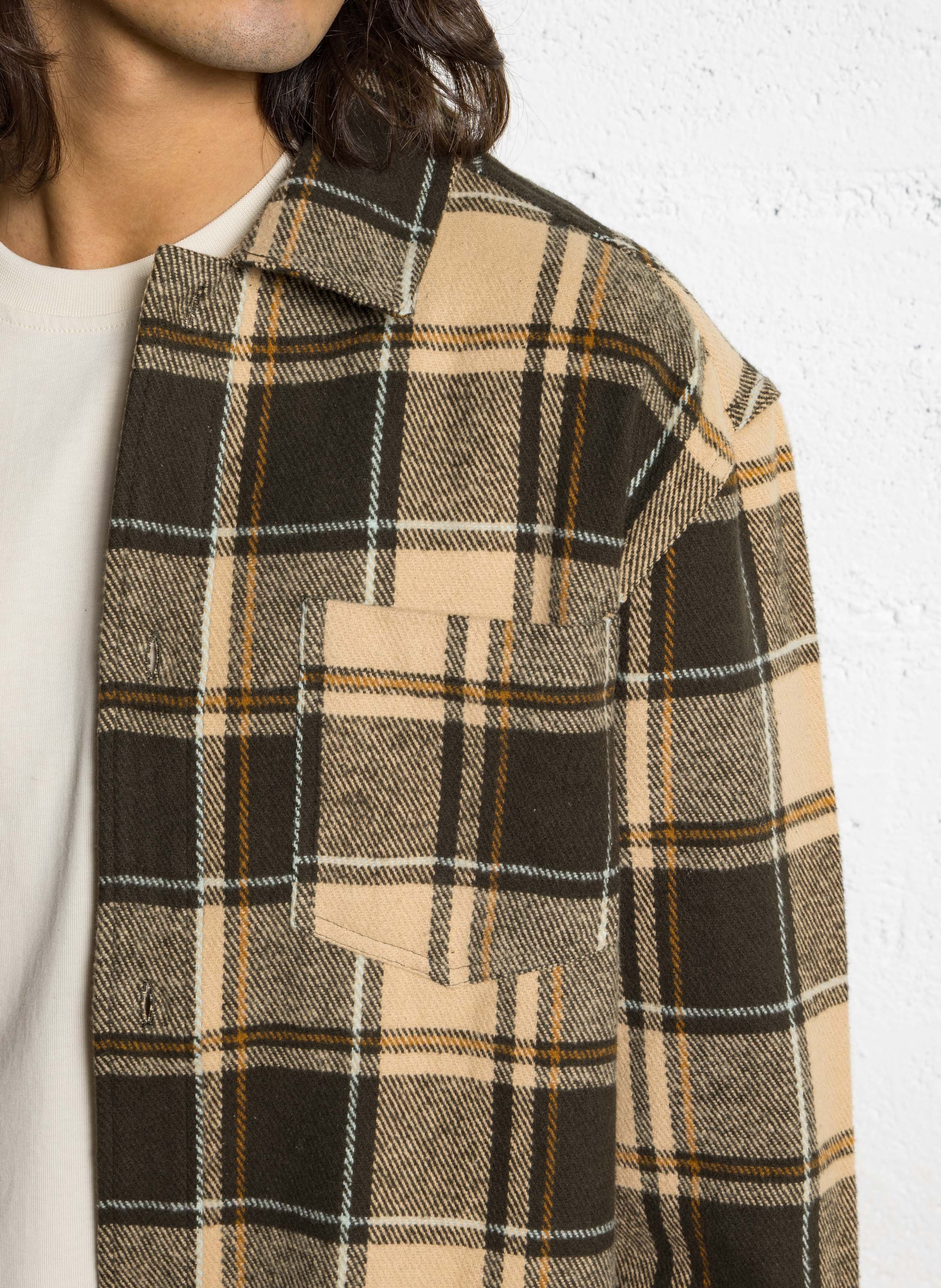 Surchemise droite à carreaux LES DEUX Blanc