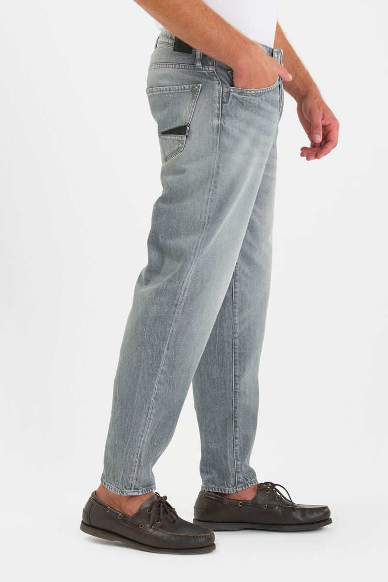 Loose, wide-leg jeans, length 34 LE TEMPS DES CERISES Grey