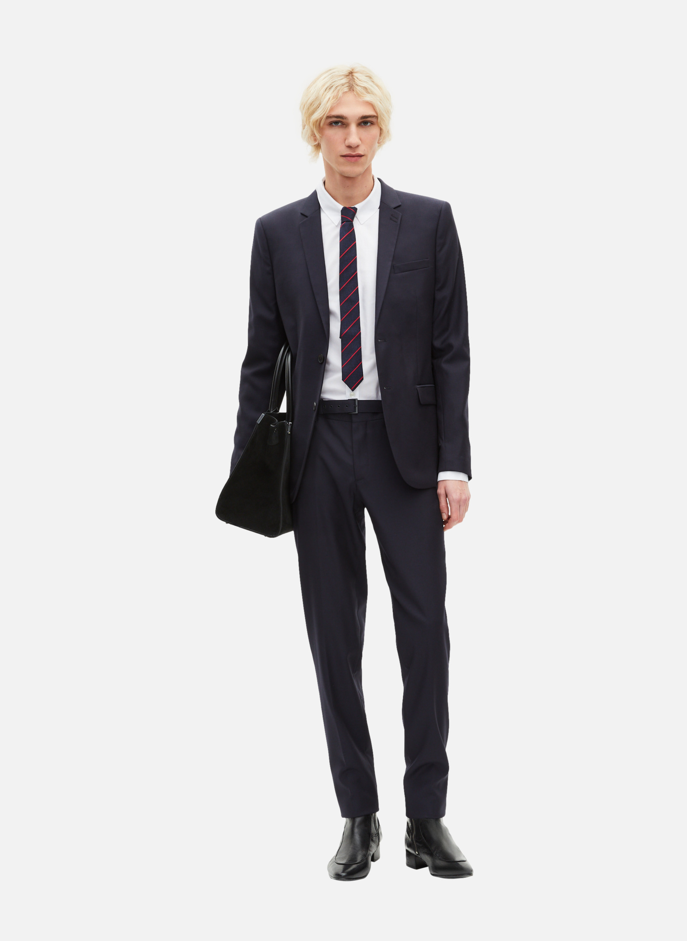 Super 100's wool suit pants THE KOOPLES Blue