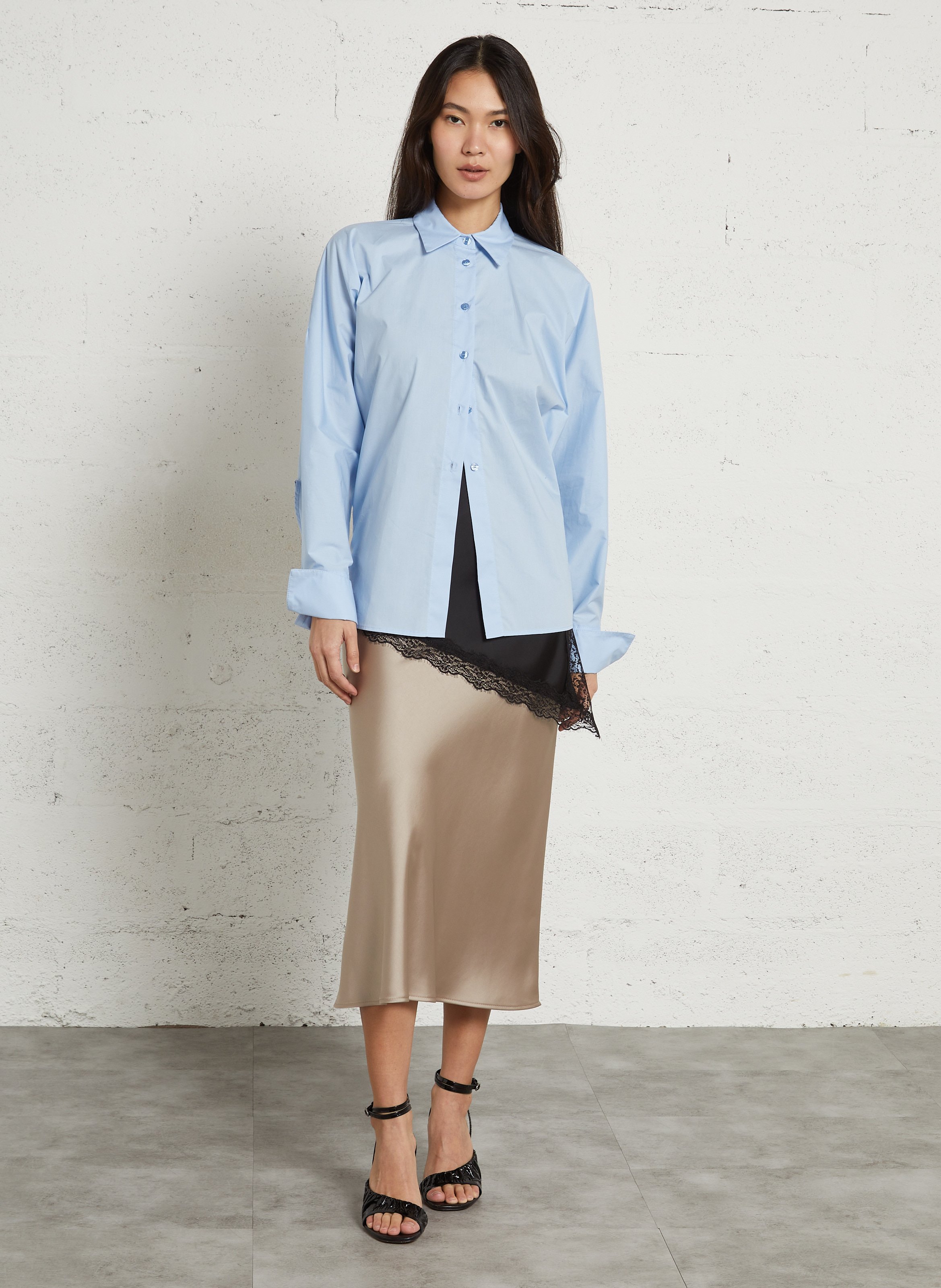 Chemise manches longues chauve-souris IMPERIAL Bleu